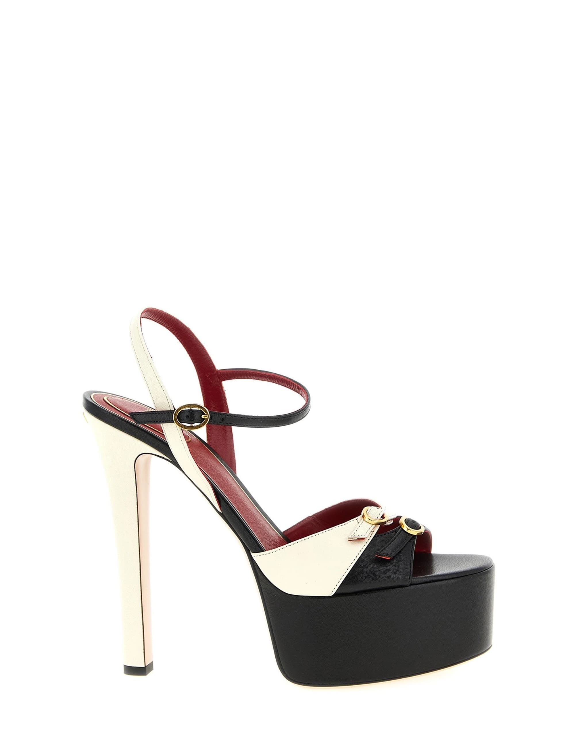 Valentino Garavani Valentino Garavani Crasher Two-Tone Leather Sandals