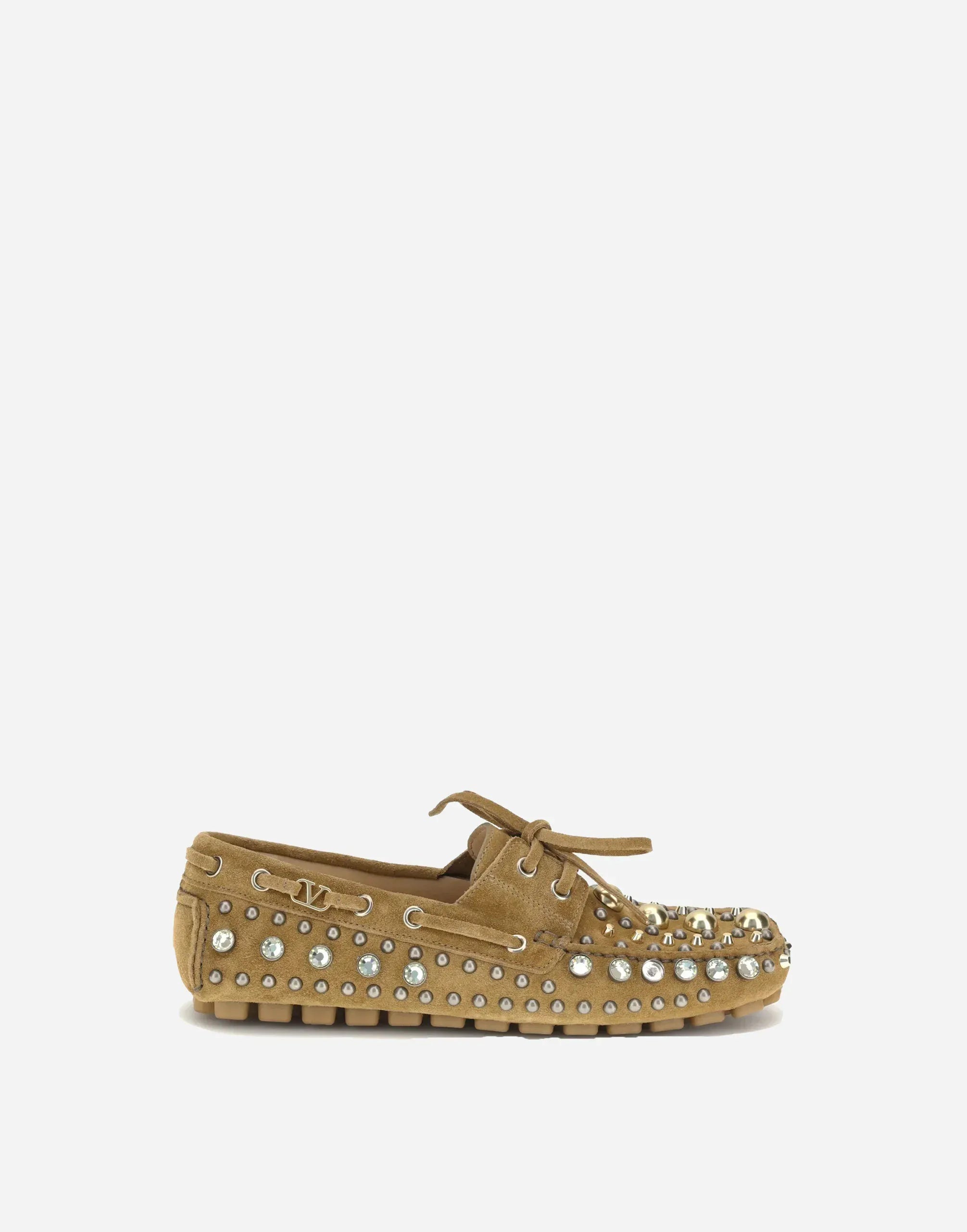 Valentino Garavani Crystal-Embellished Loafers