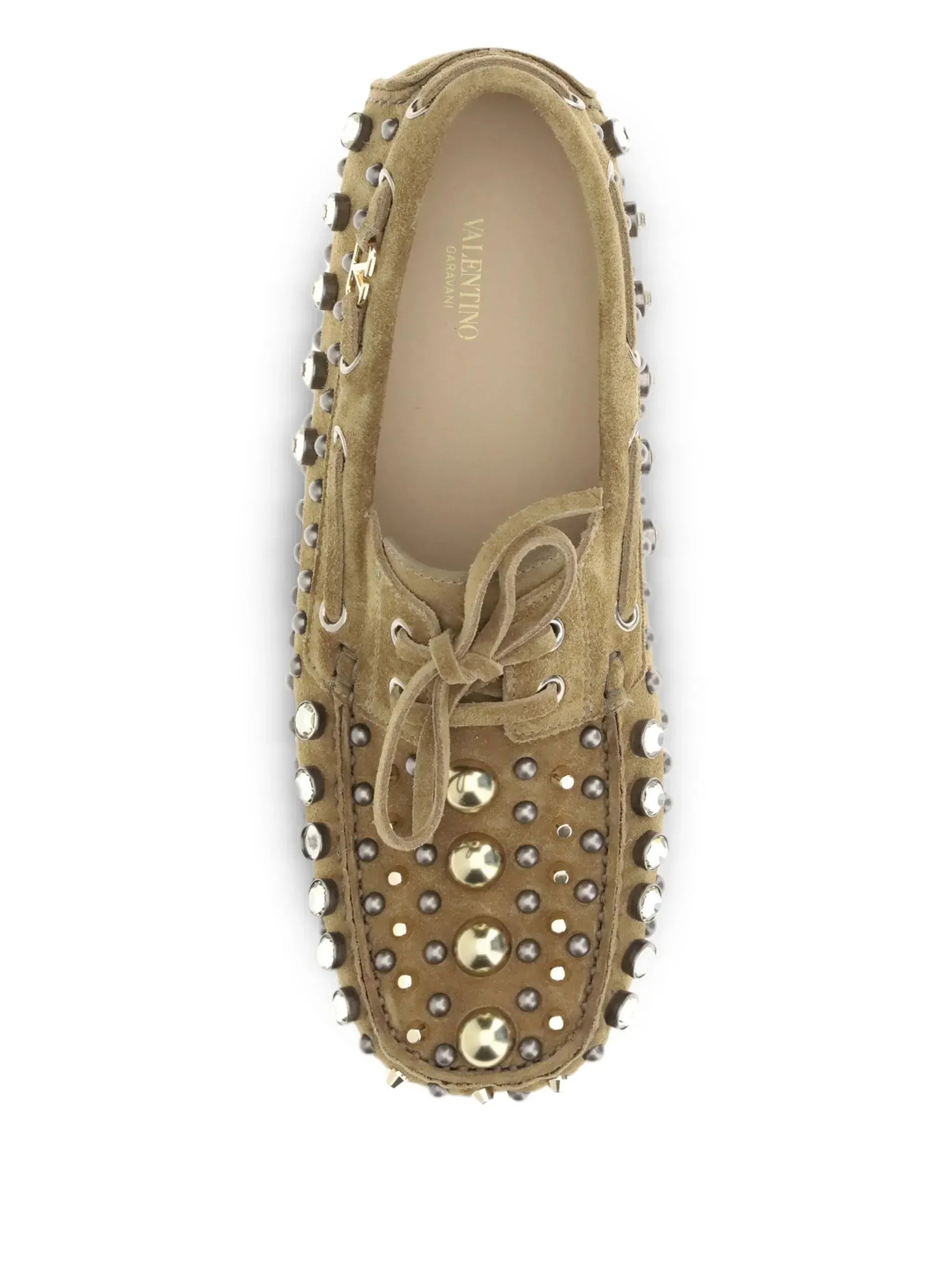 Valentino Garavani Crystal-Embellished Loafers