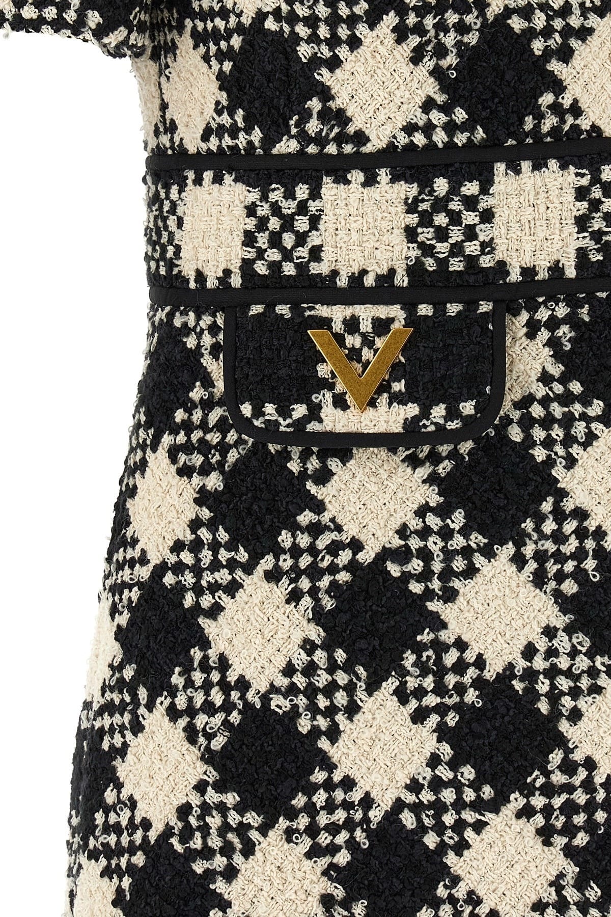 Valentino Garavani Valentino Garavani Damier Tweed Mini Dress