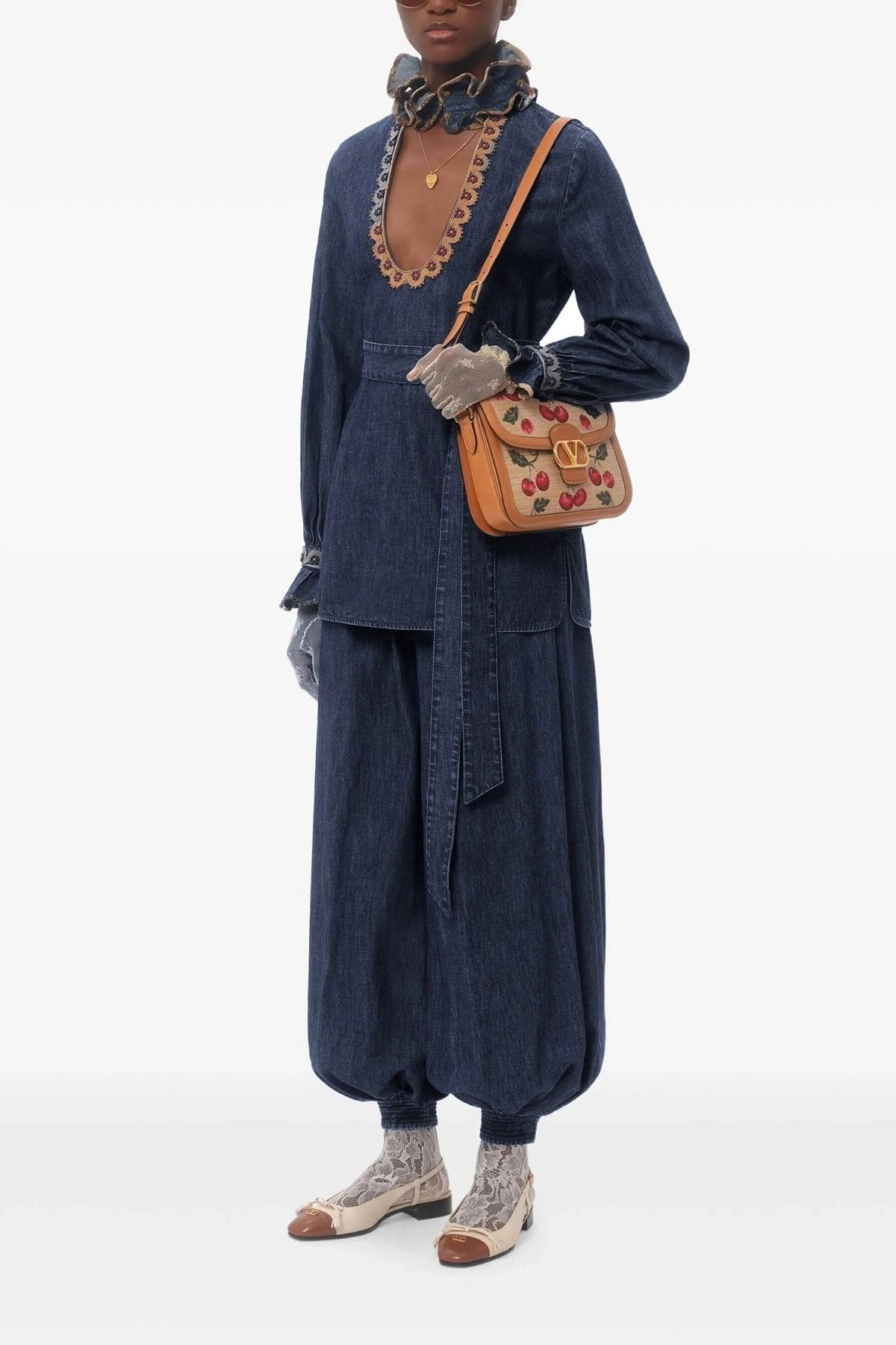 Valentino Garavani Calça em Denim Chambray - alternate view