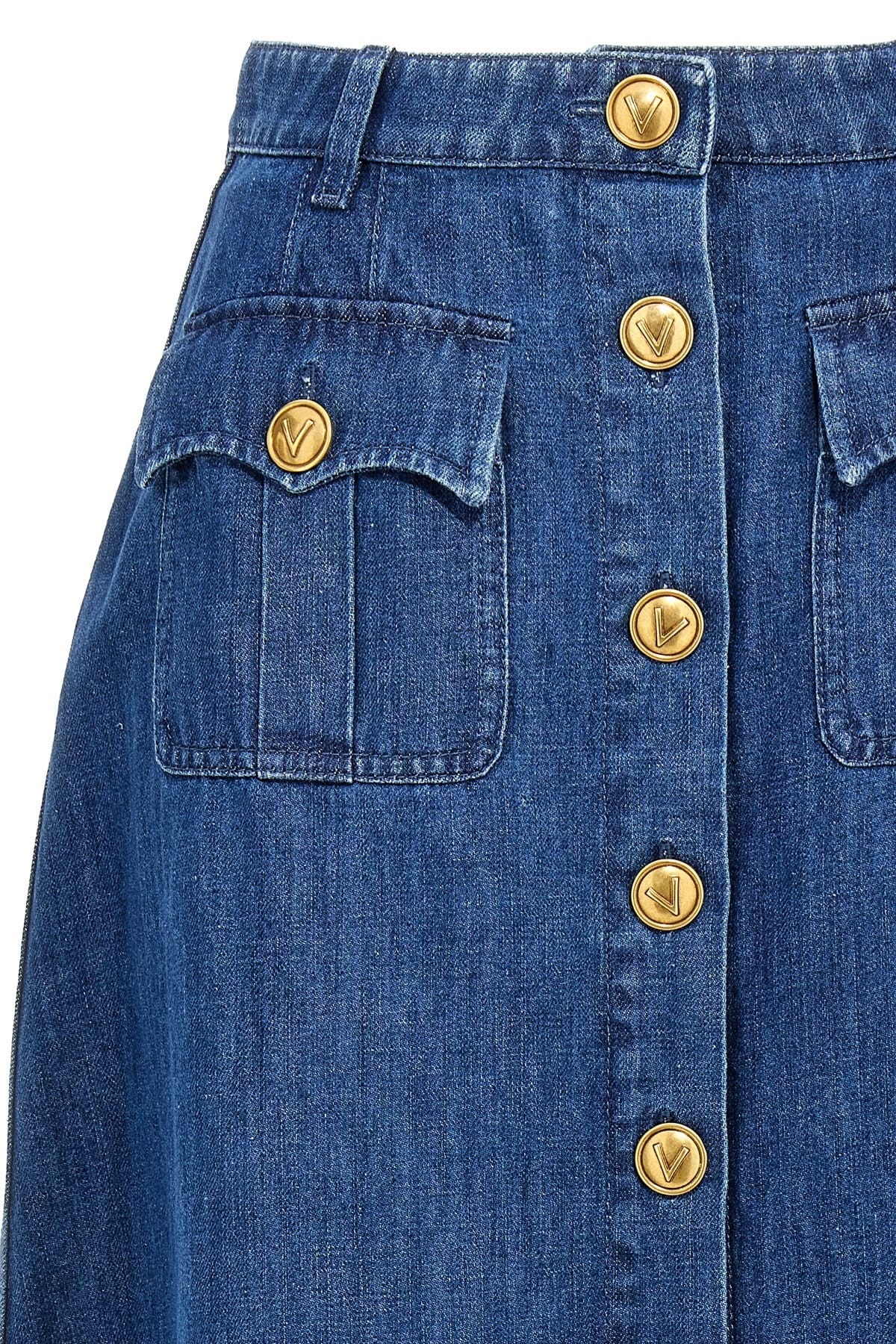 Valentino Garavani Valentino Garavani Denim Skirt