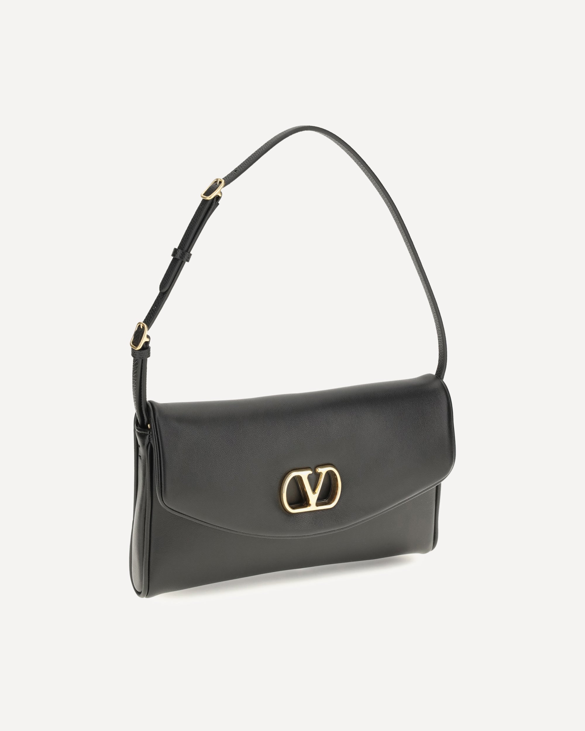 Valentino Garavani Devain Leather Shoulder Bag