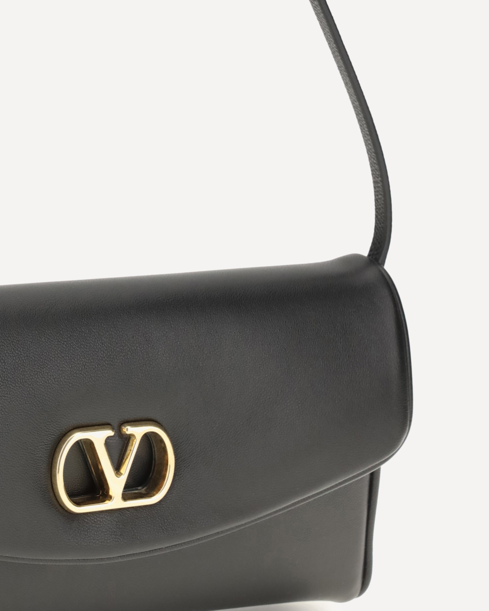 Valentino Garavani Devain Leather Shoulder Bag