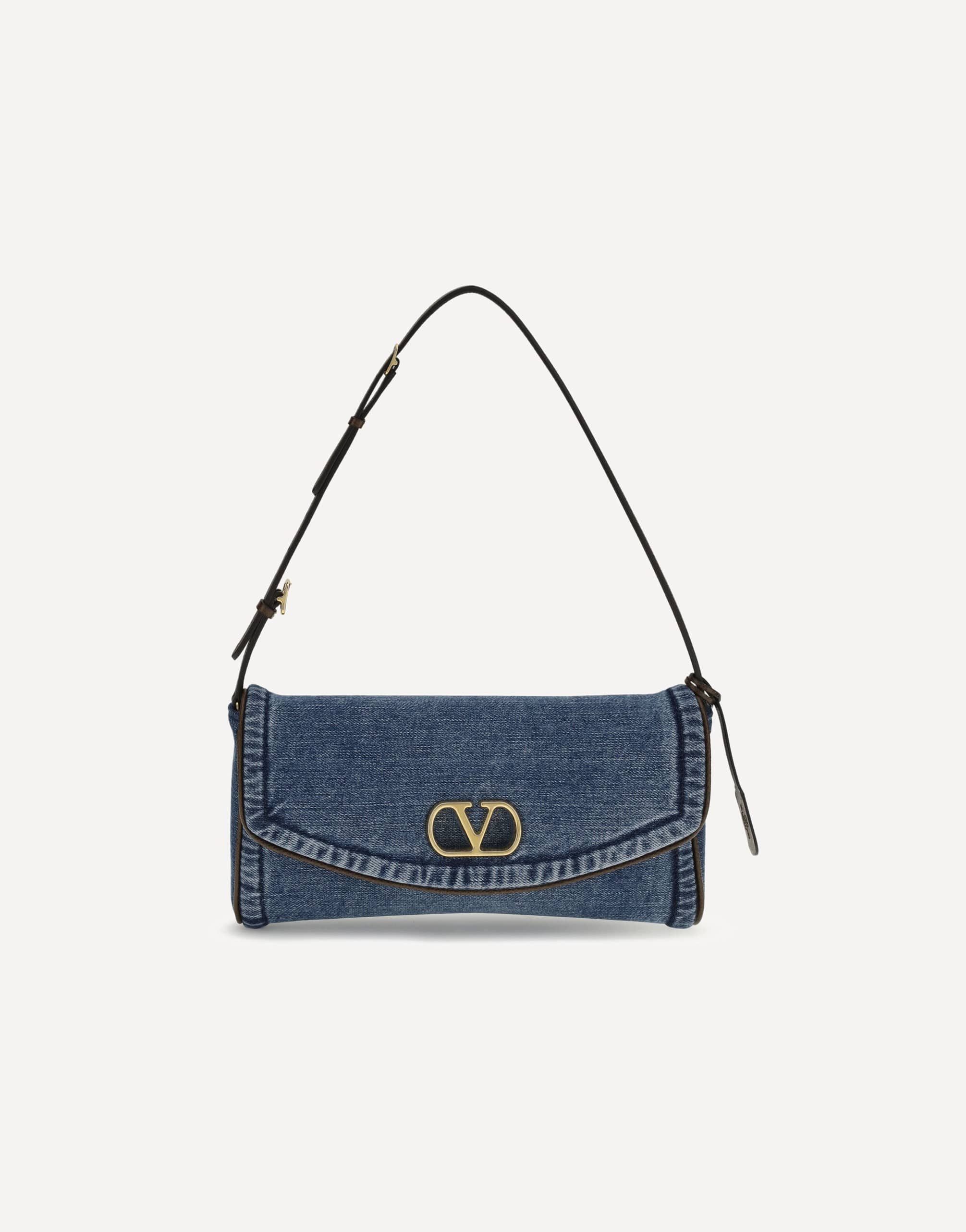 Valentino Garavani Valentino Garavani Devain Small Denim Shoulder Bag