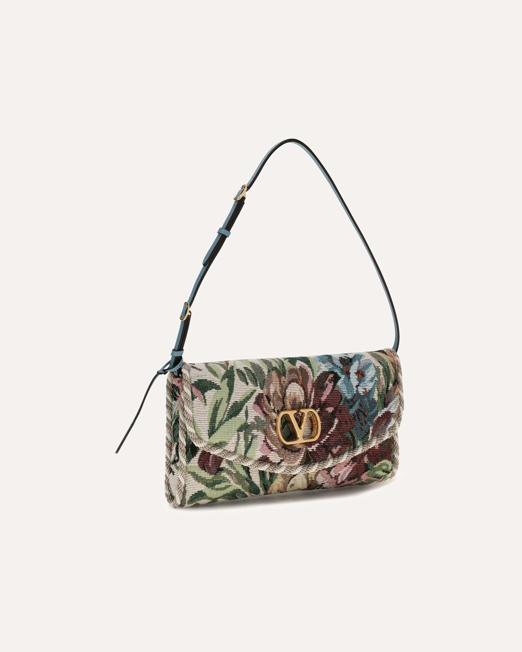 Valentino Garavani Valentino Garavani Embroidered Devain Shoulder Bag
