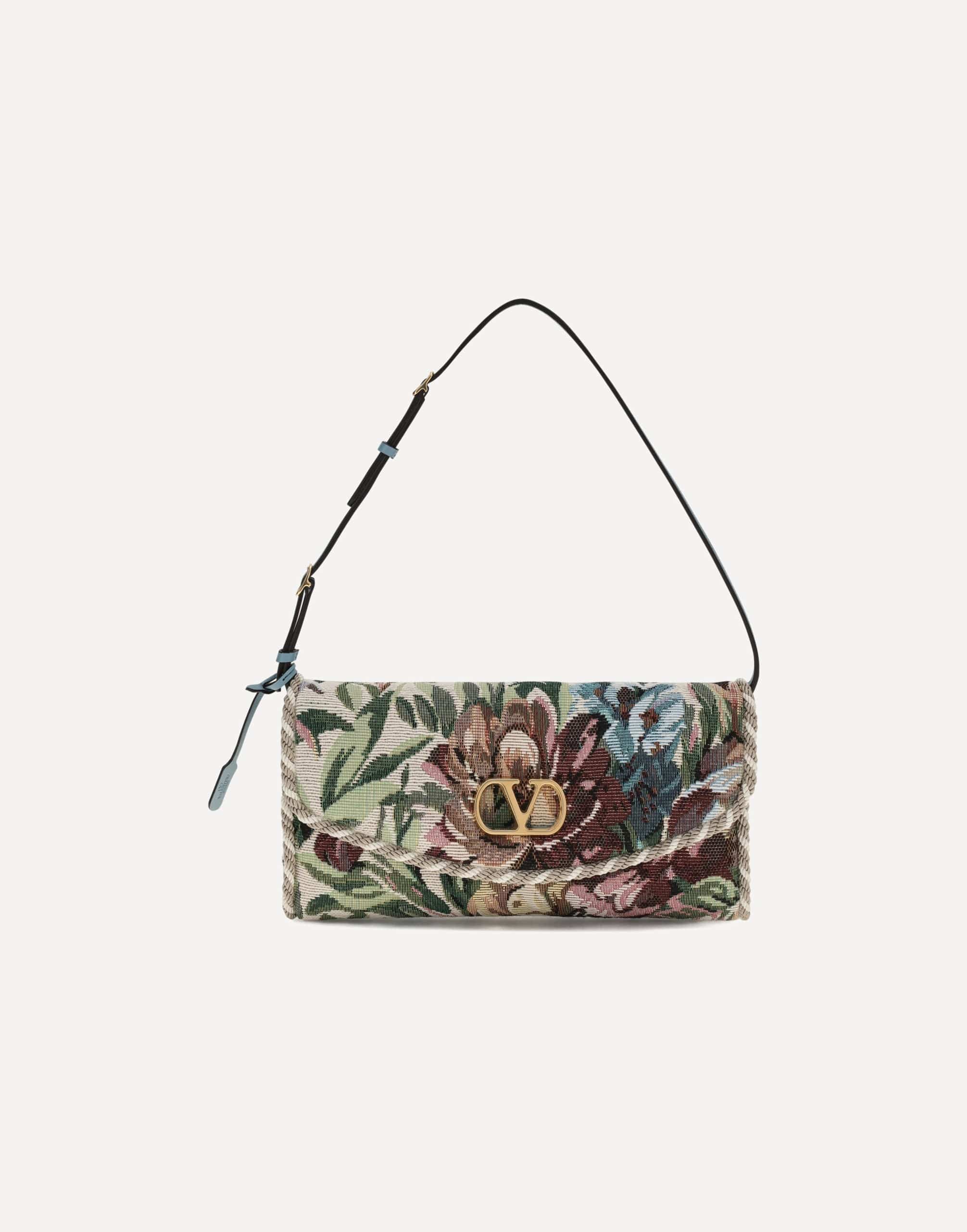 Valentino Garavani Valentino Garavani Embroidered Devain Shoulder Bag
