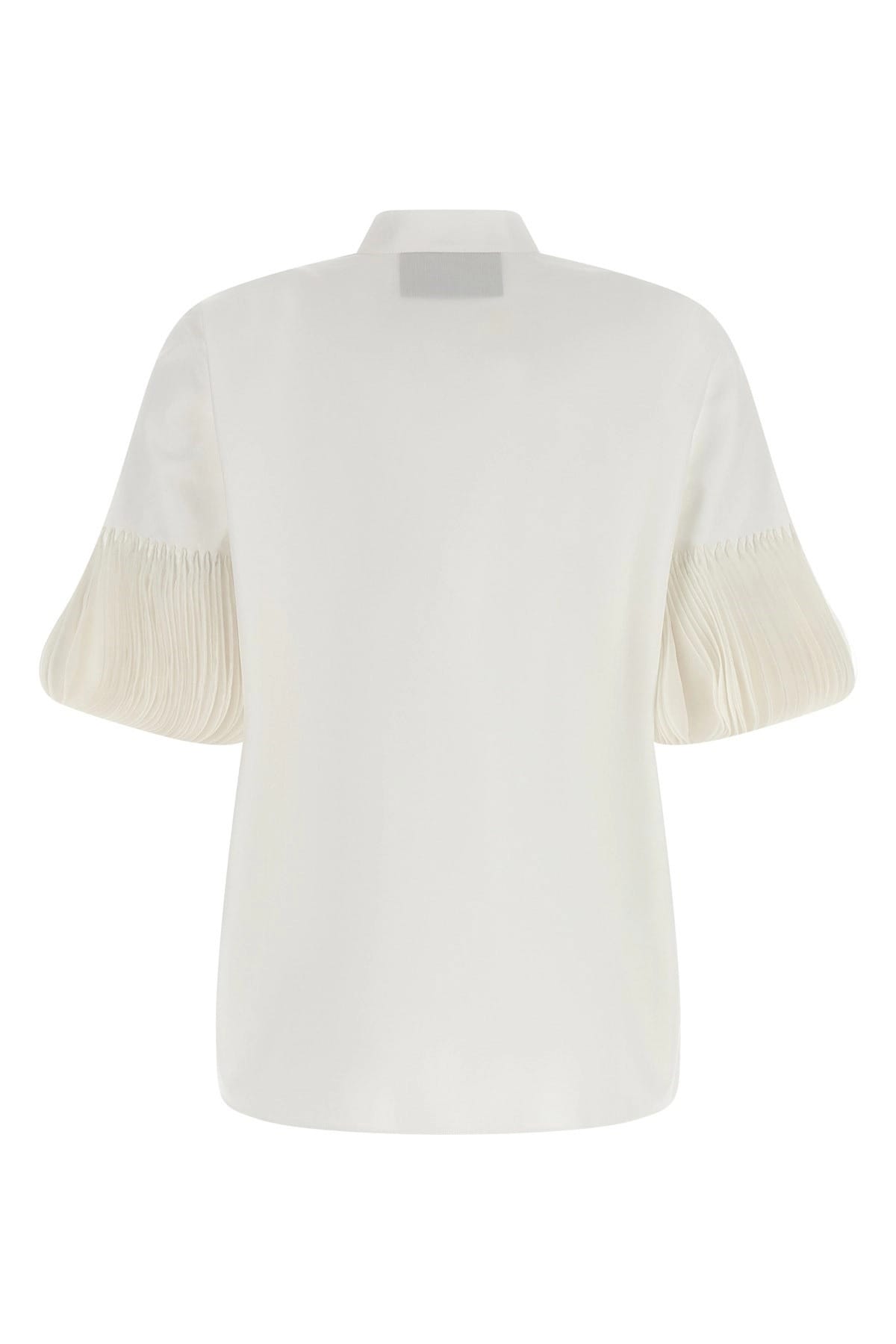Valentino Garavani Valentino Garavani Embroidered Poplin Mandarin Shirt