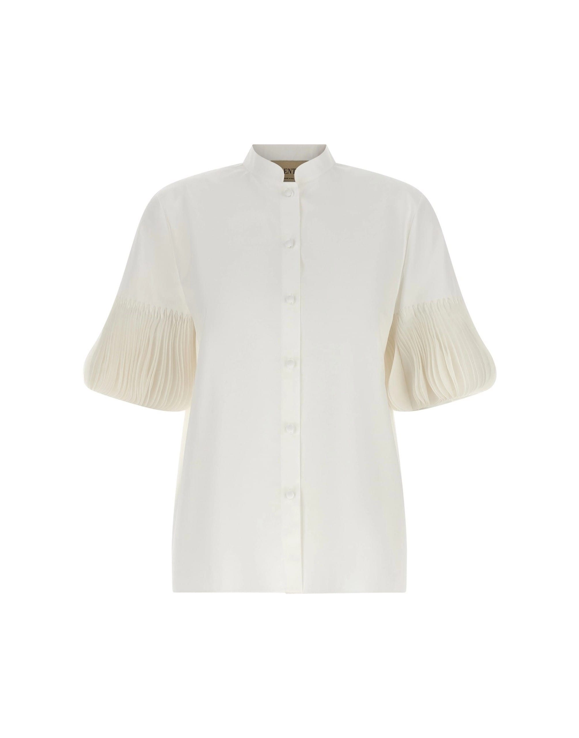Valentino Garavani Valentino Garavani Embroidered Poplin Mandarin Shirt