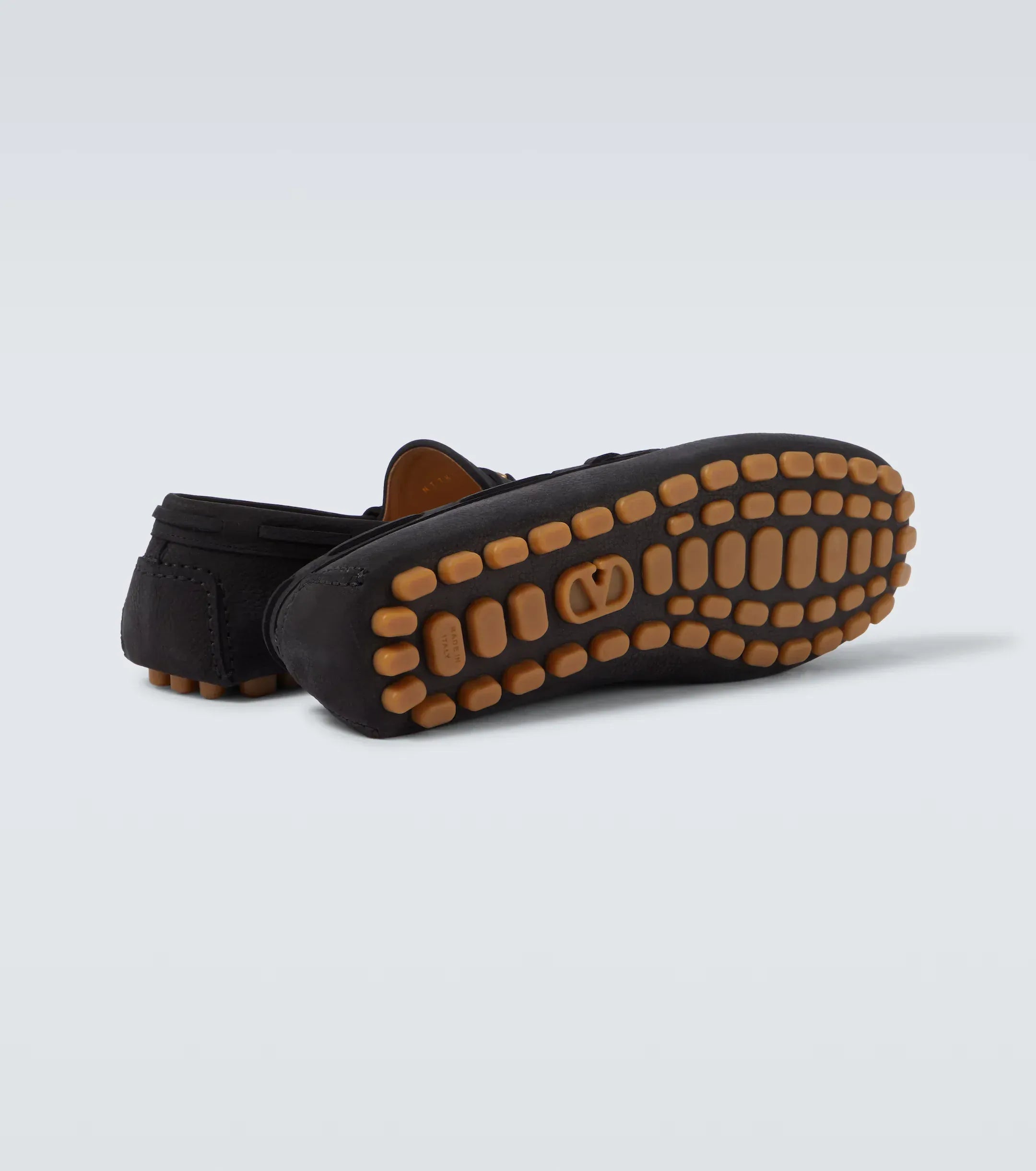 Valentino Garavani Fastaway VLogo Suede Loafers