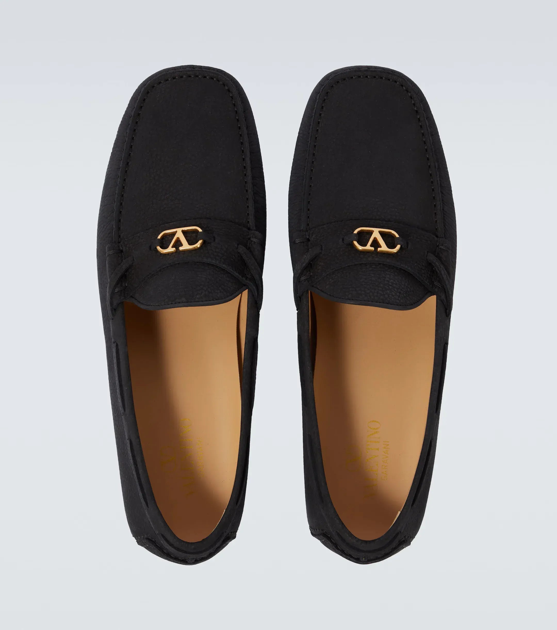Valentino Garavani Fastaway VLogo Suede Loafers