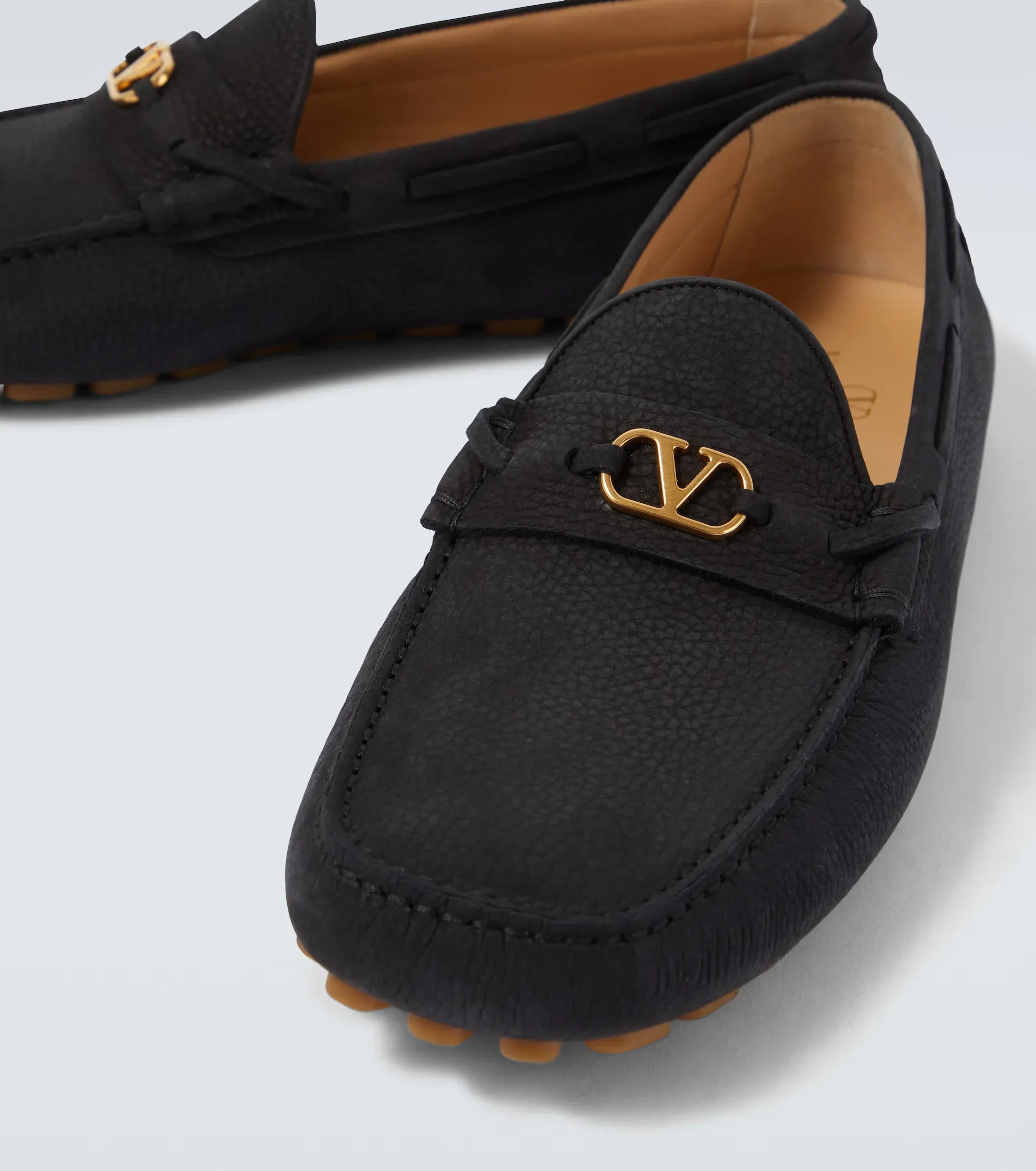 Valentino Garavani Fastaway VLogo Suede Loafers