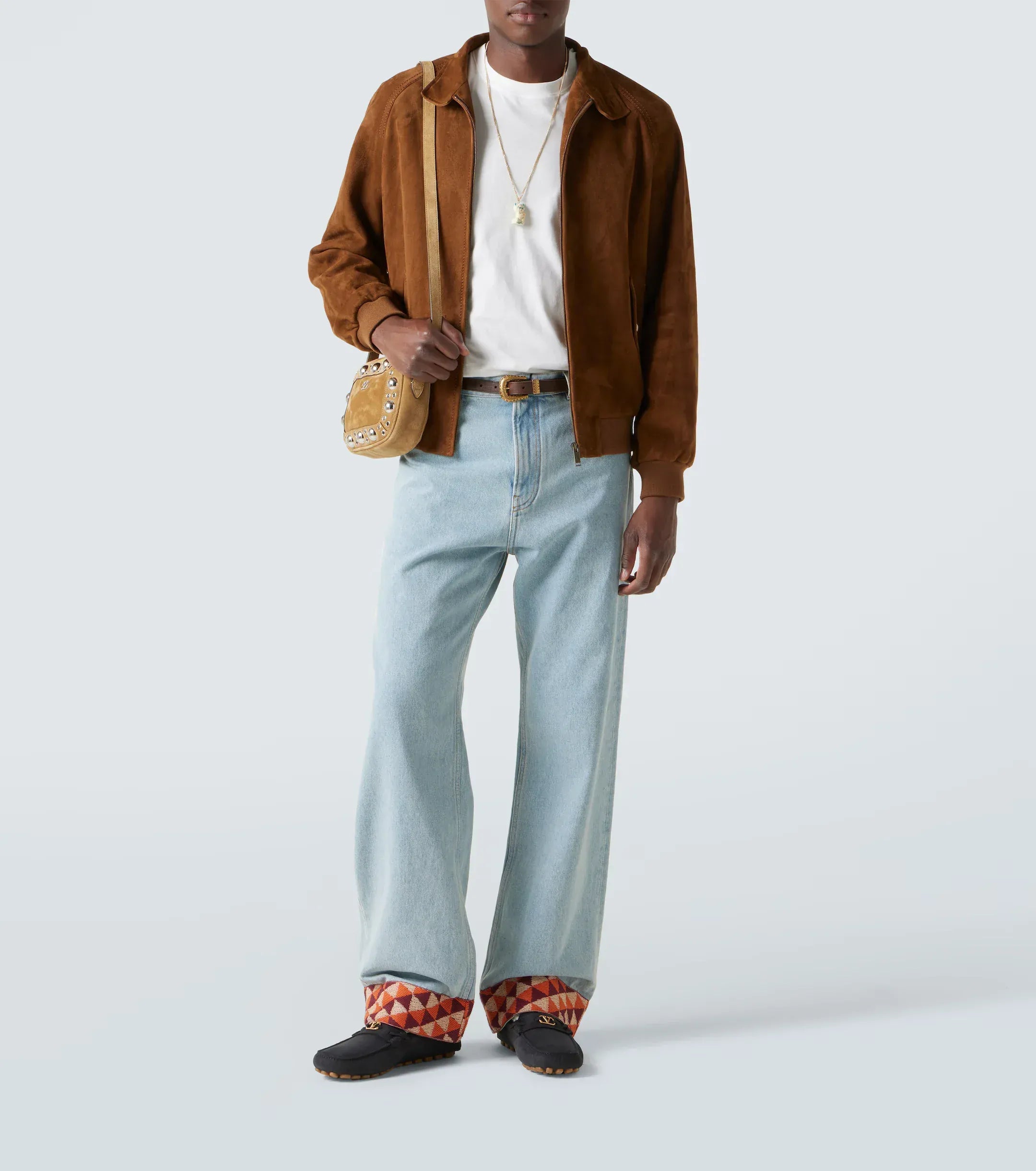 Valentino Garavani Fastaway VLogo Suede Loafers