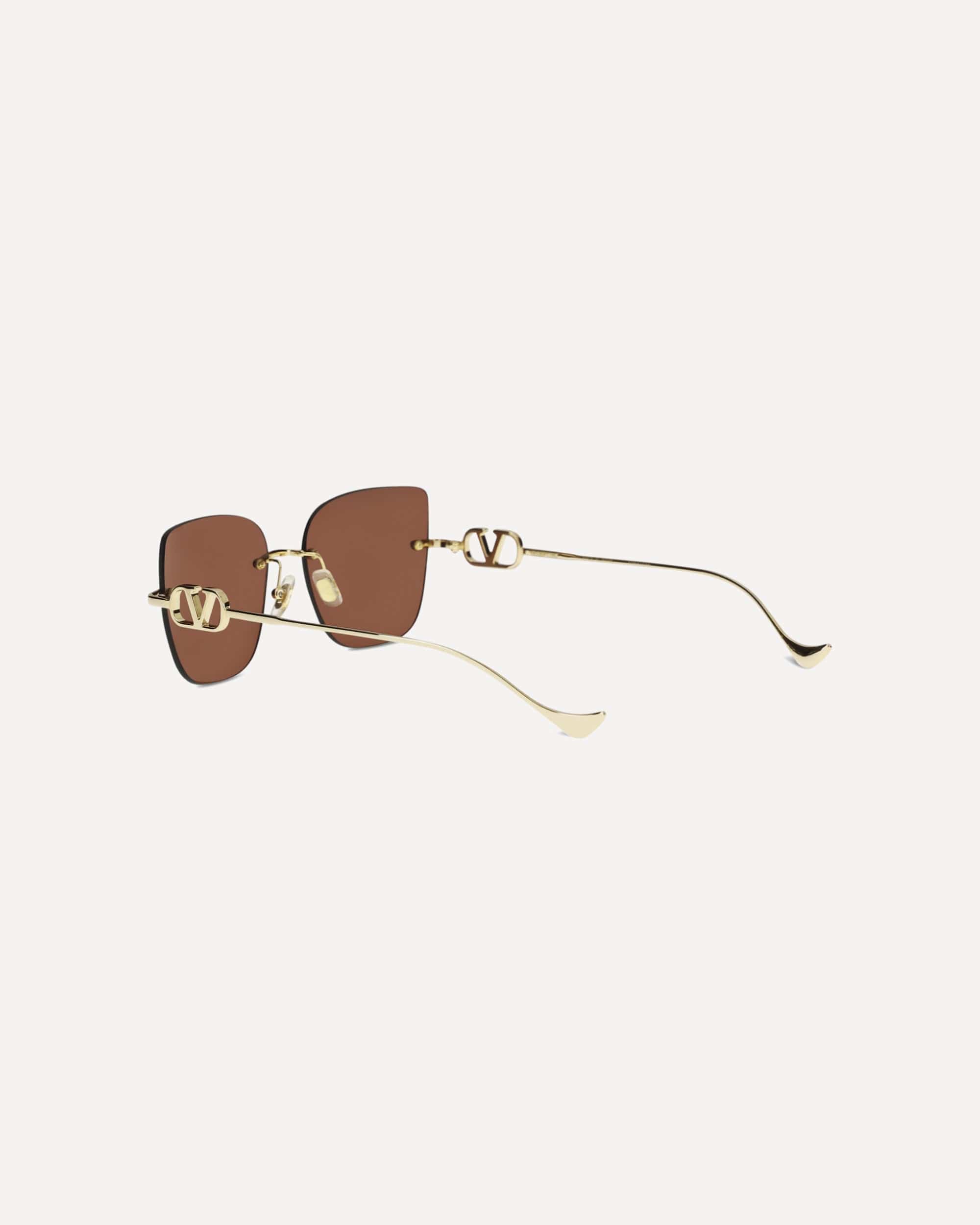 Valentino Garavani Geometric Metal Sunglasses