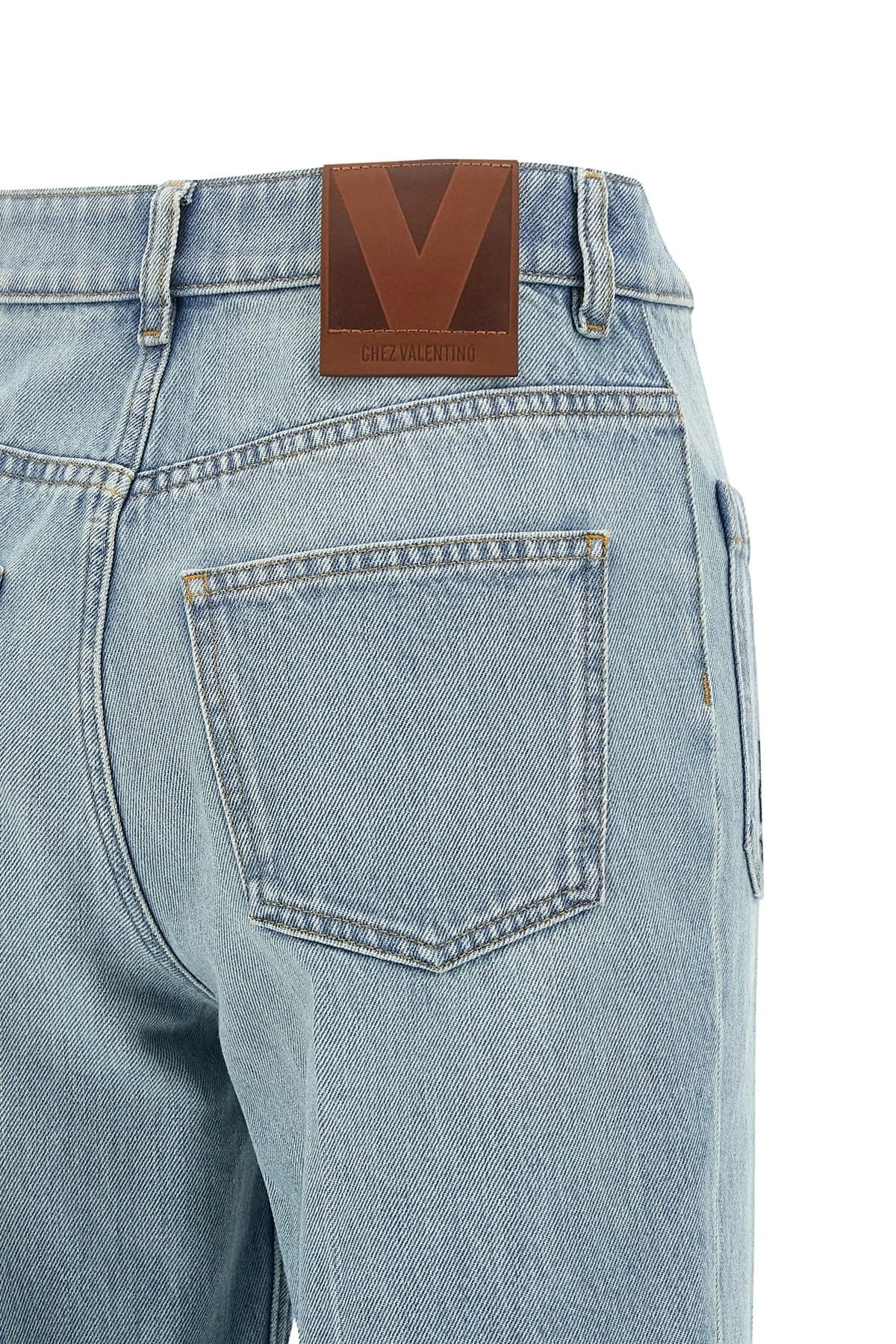 Valentino Garavani Valentino Garavani High Waist Straight Leg Jeans