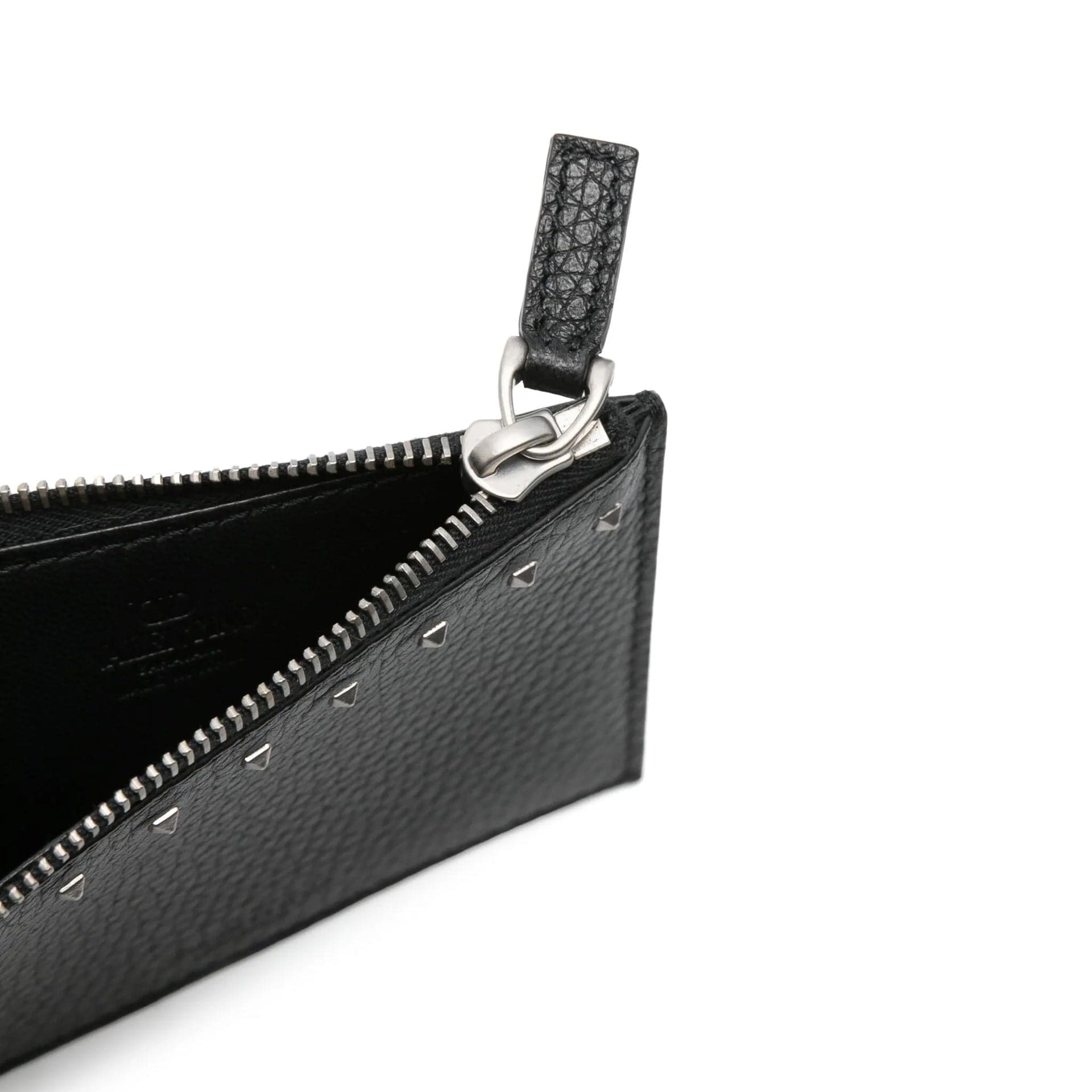 Valentino Garavani Leather Card Holder With Zip