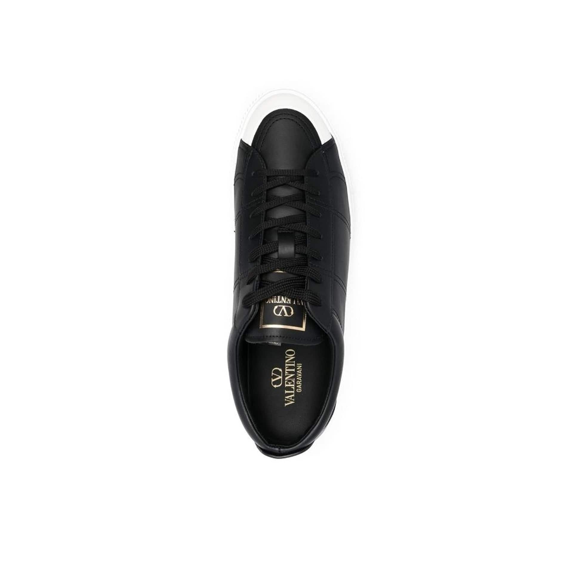 Valentino Garavani Leather Sneakers With Side Stud Detail
