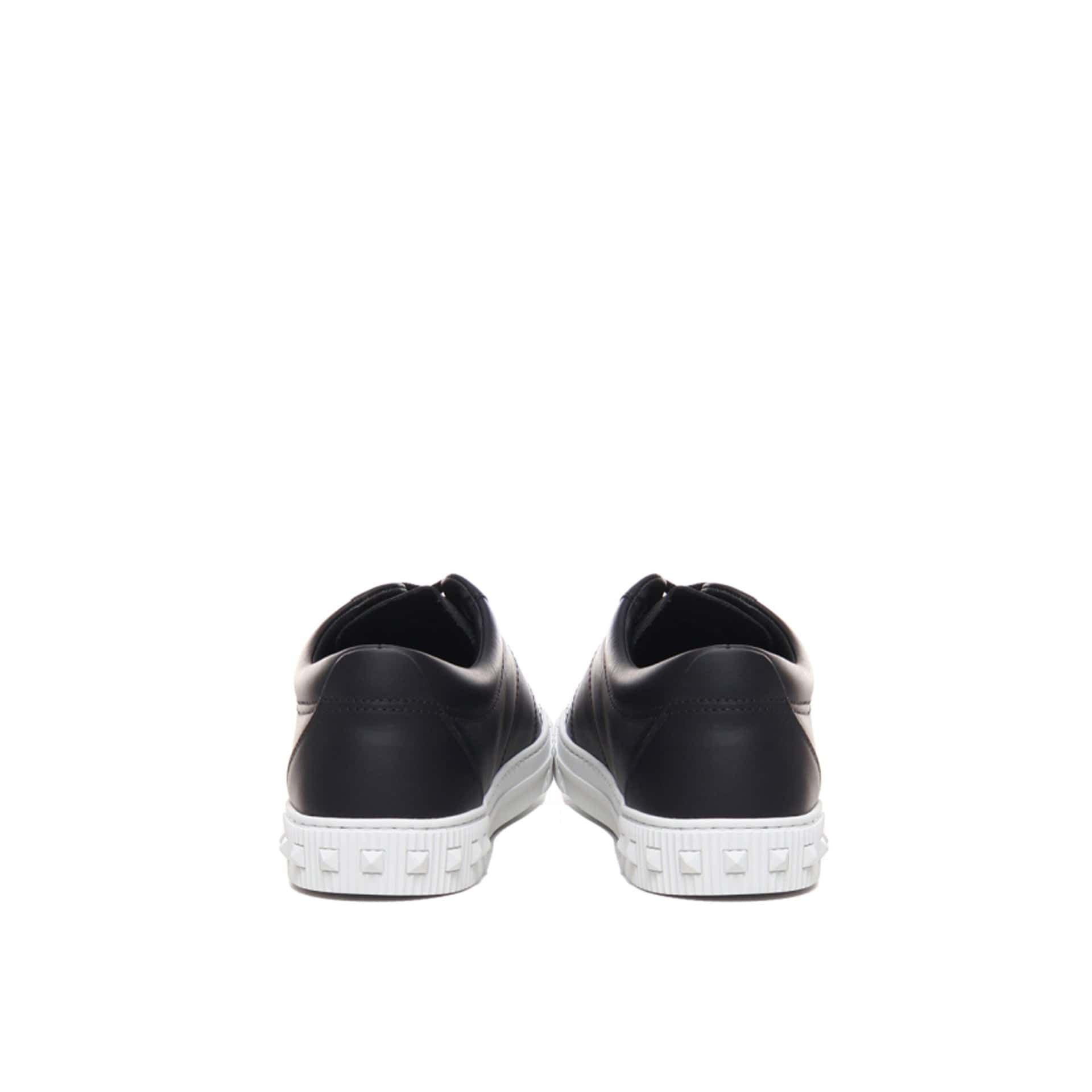 Valentino Garavani Leather Sneakers With Side Stud Detail