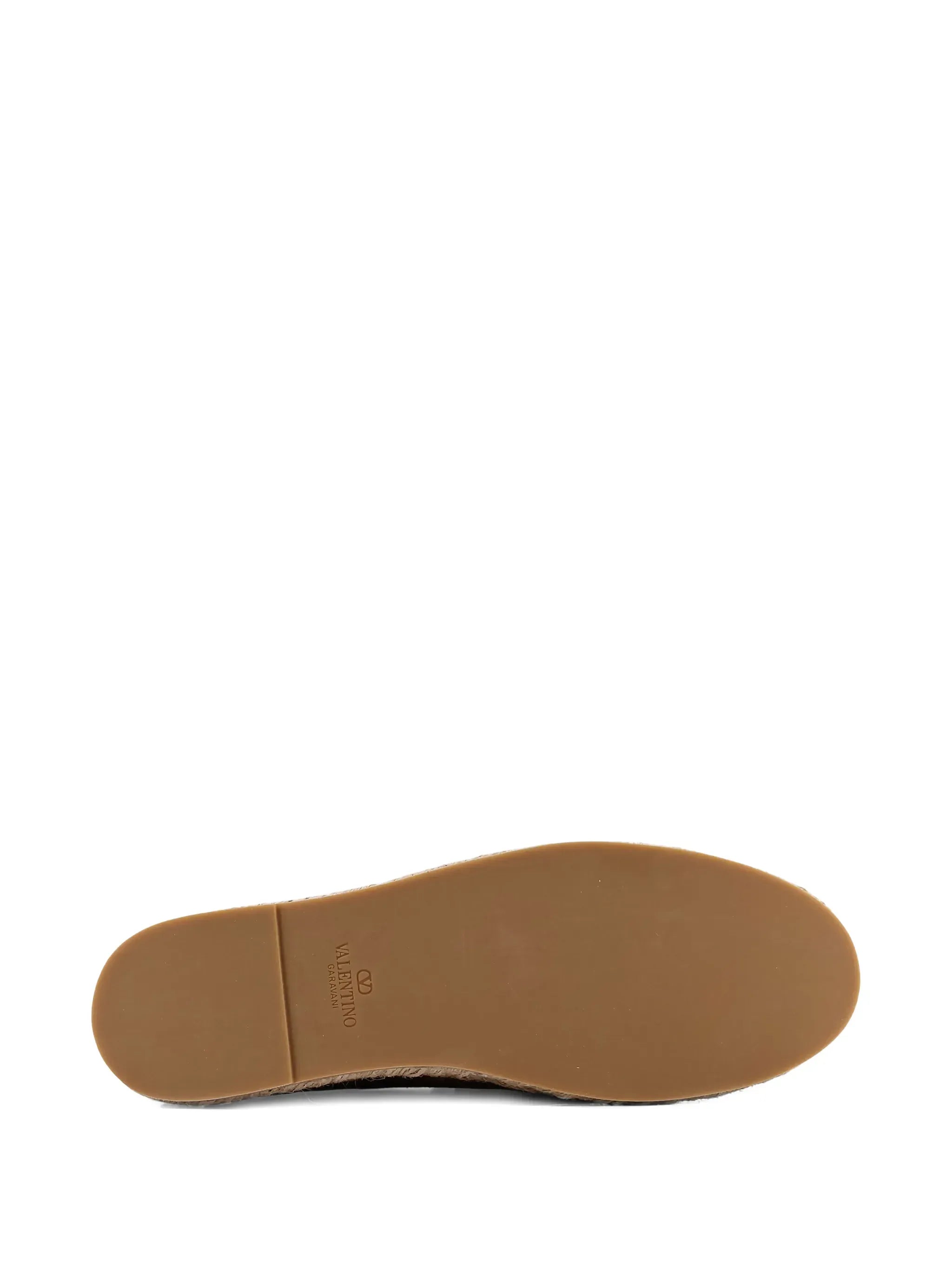 Valentino Garavani Alpargatas Flat com Plaqueta de Logo