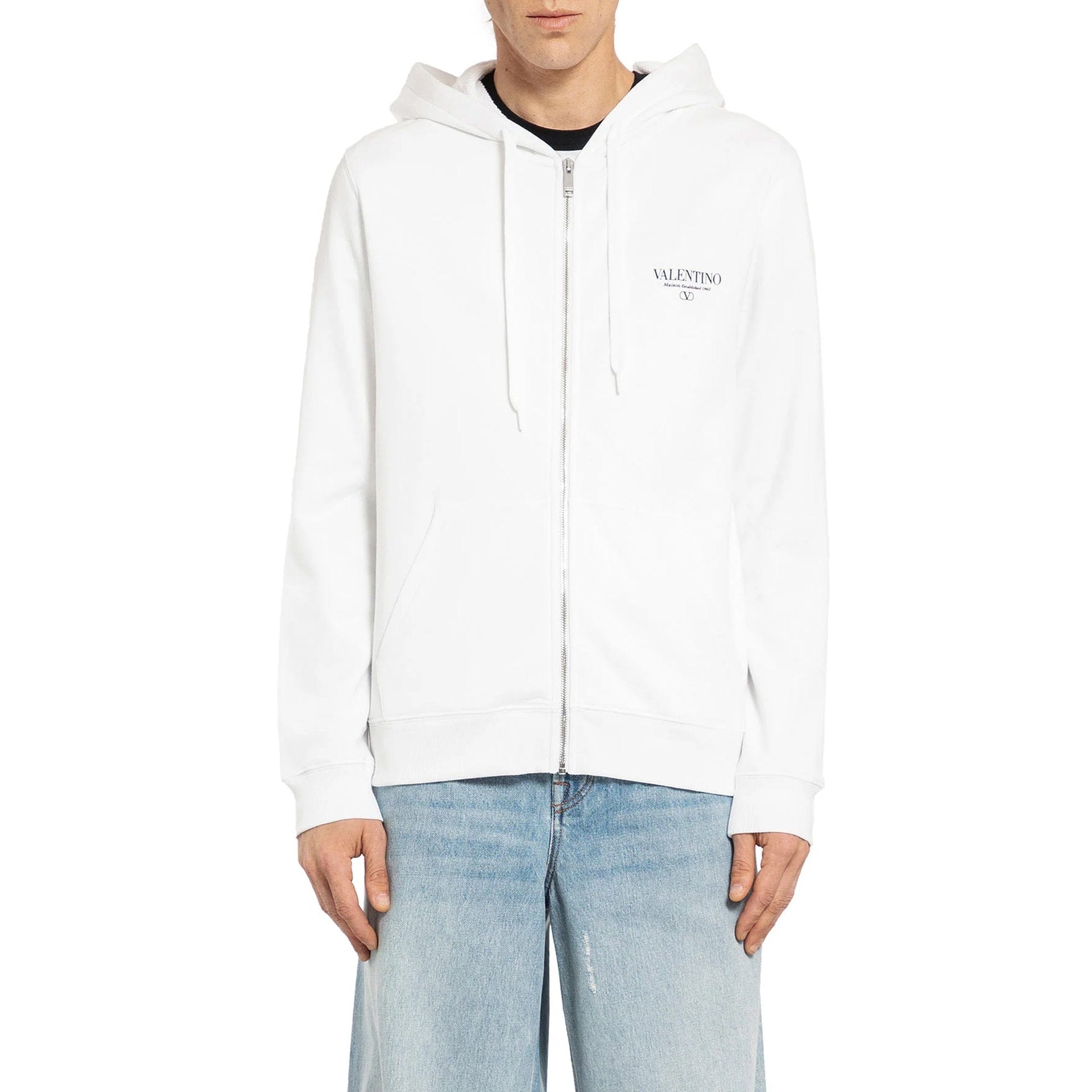 Valentino Garavani Logo-Print Zip-Up Hoodie - alternate view