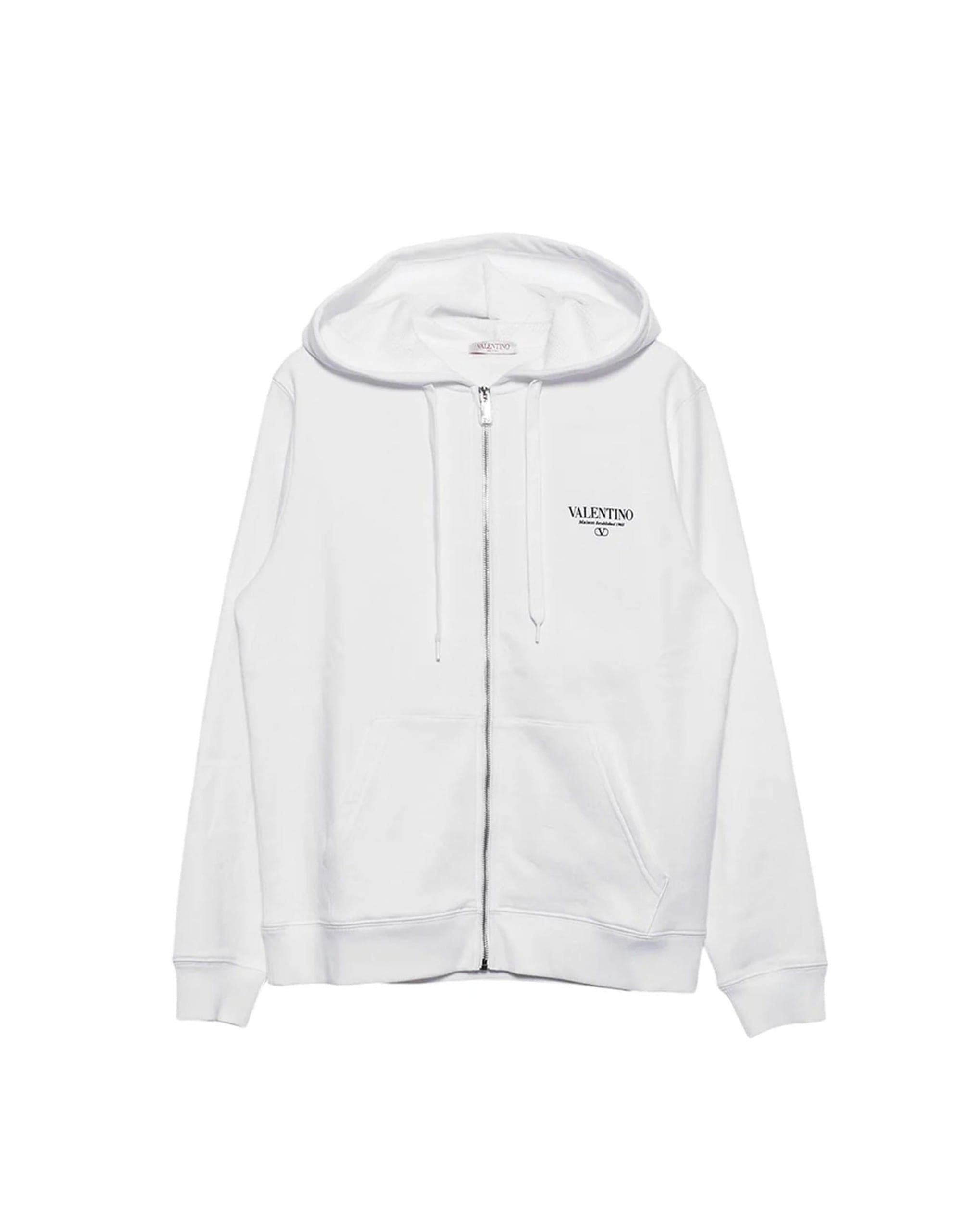 Valentino Garavani Logo-Print Zip-Up Hoodie