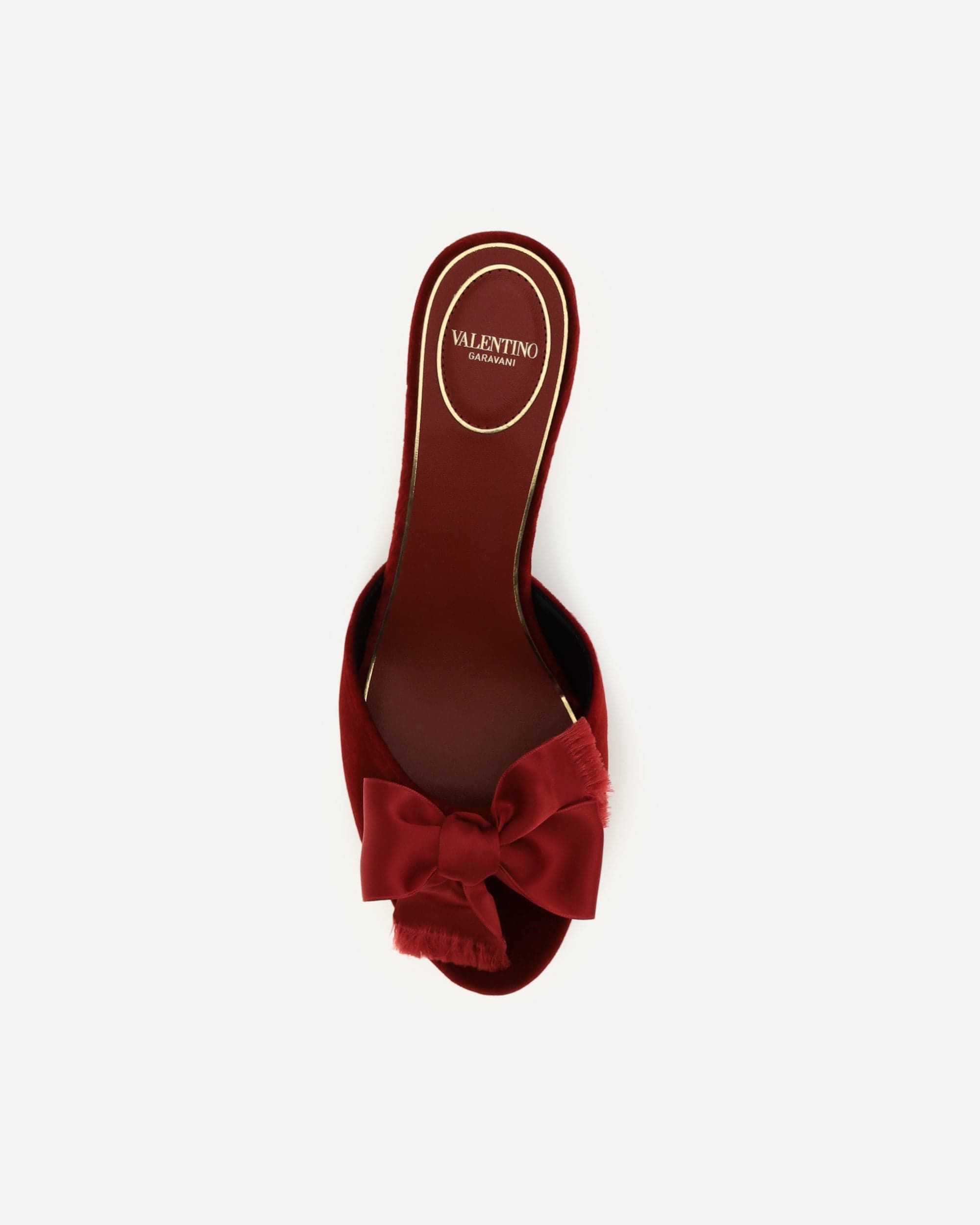 Valentino Garavani Marie Velvet Slide Sandals