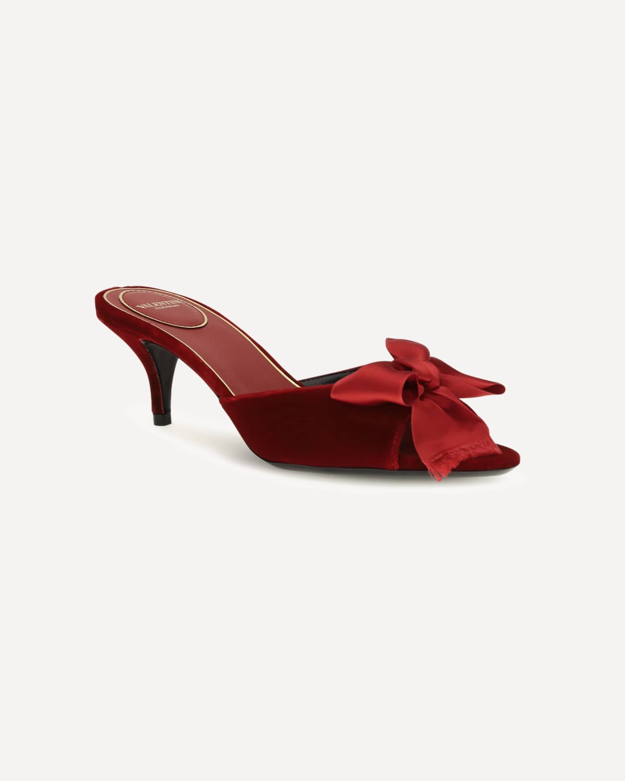 Valentino Garavani Marie Velvet Slide Sandals