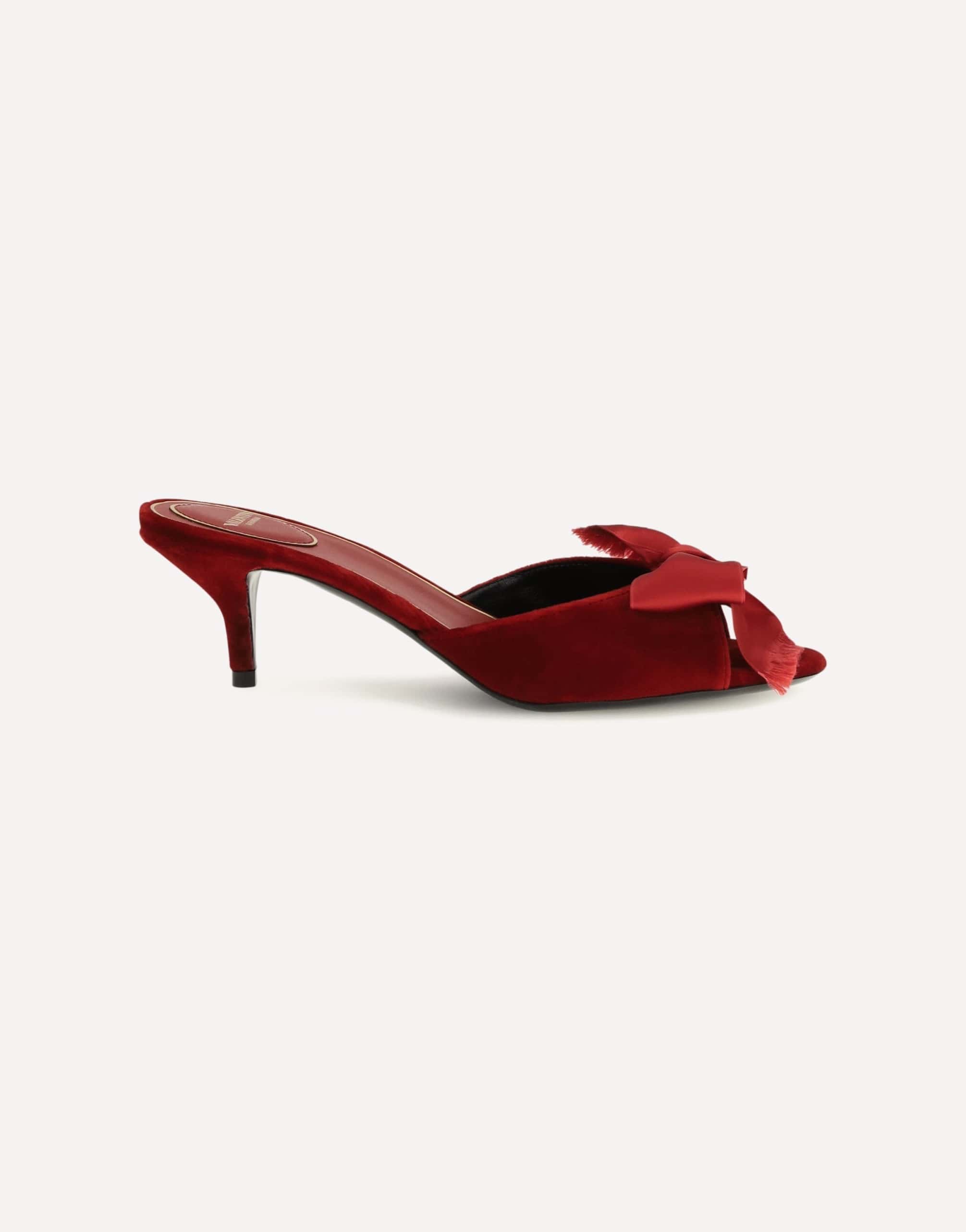 Valentino Garavani Marie Velvet Slide Sandals