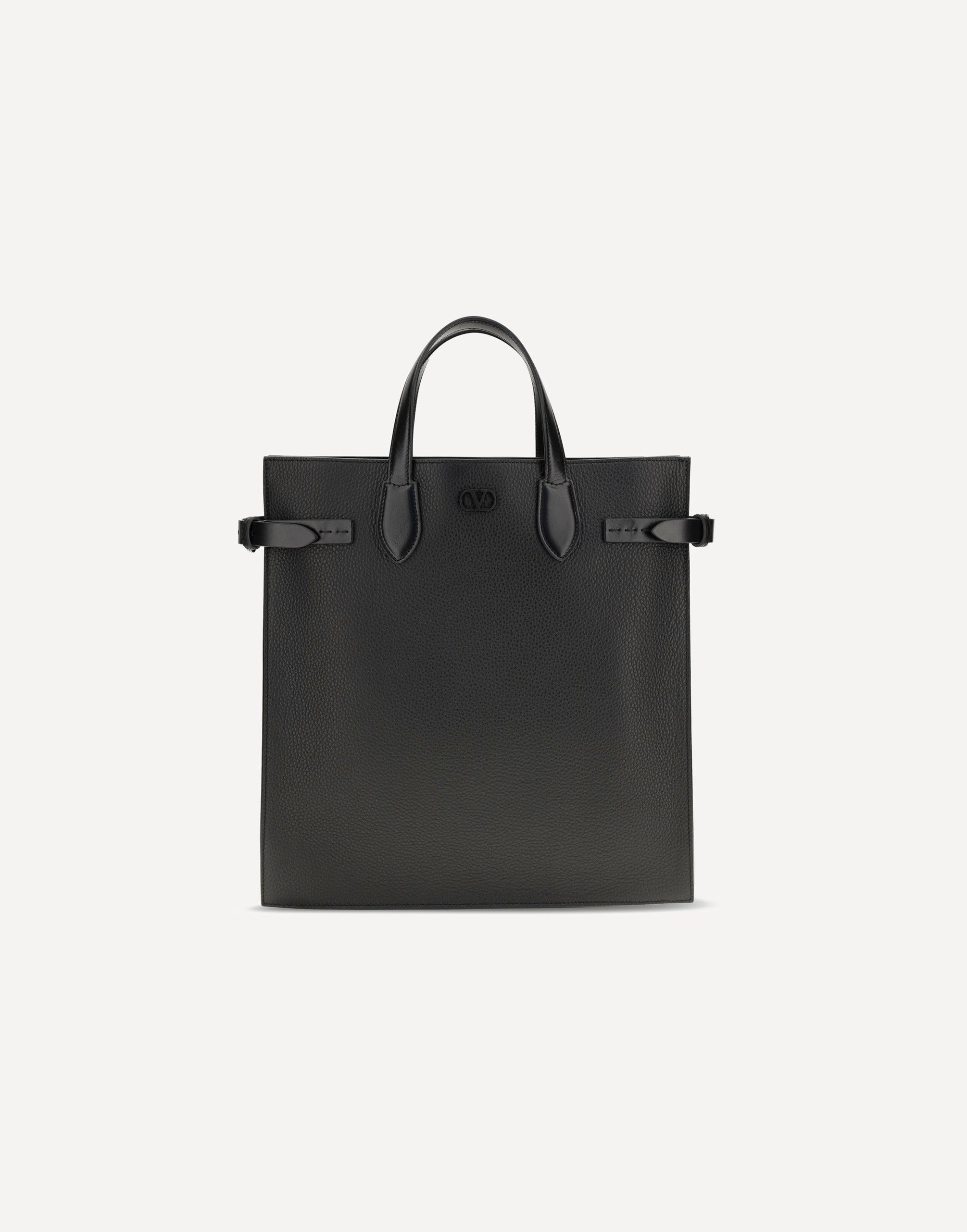Valentino Garavani borsa shopping Antibes media in pelle martellata