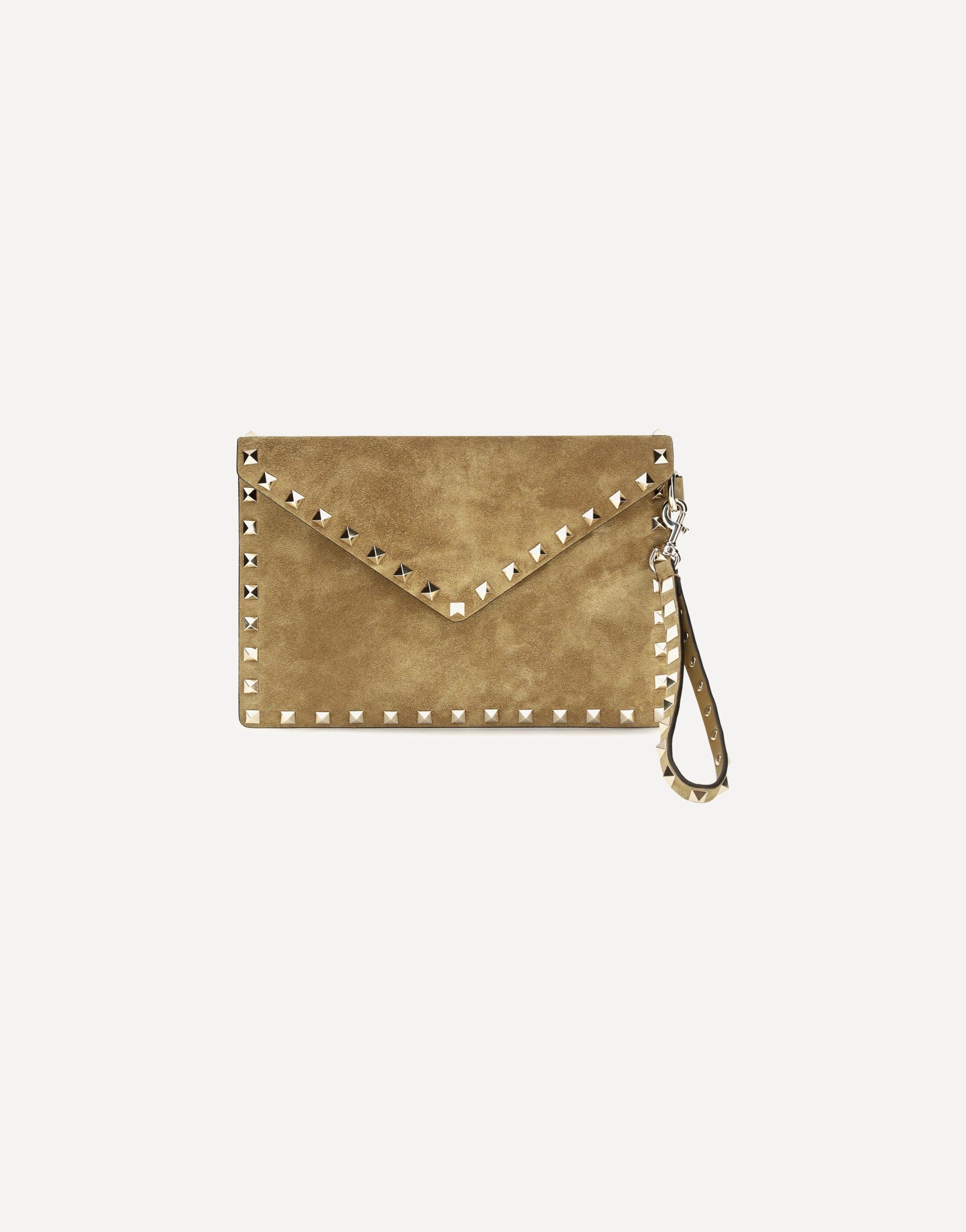 Valentino Garavani mittelgroße Rockstud Wildleder-Clutch