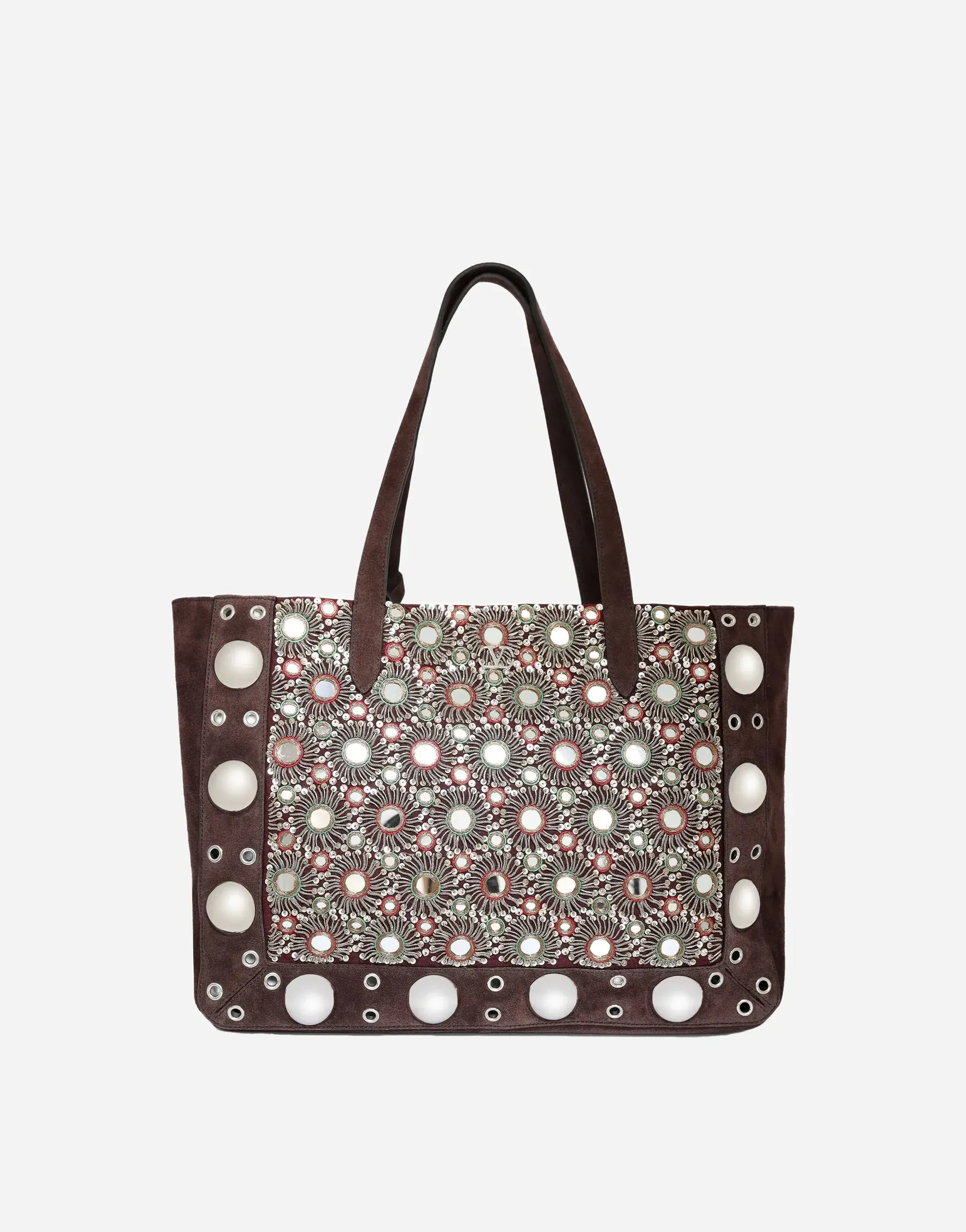Valentino Garavani Medium Sequin Embroidery Nellcôte Tote Bag
