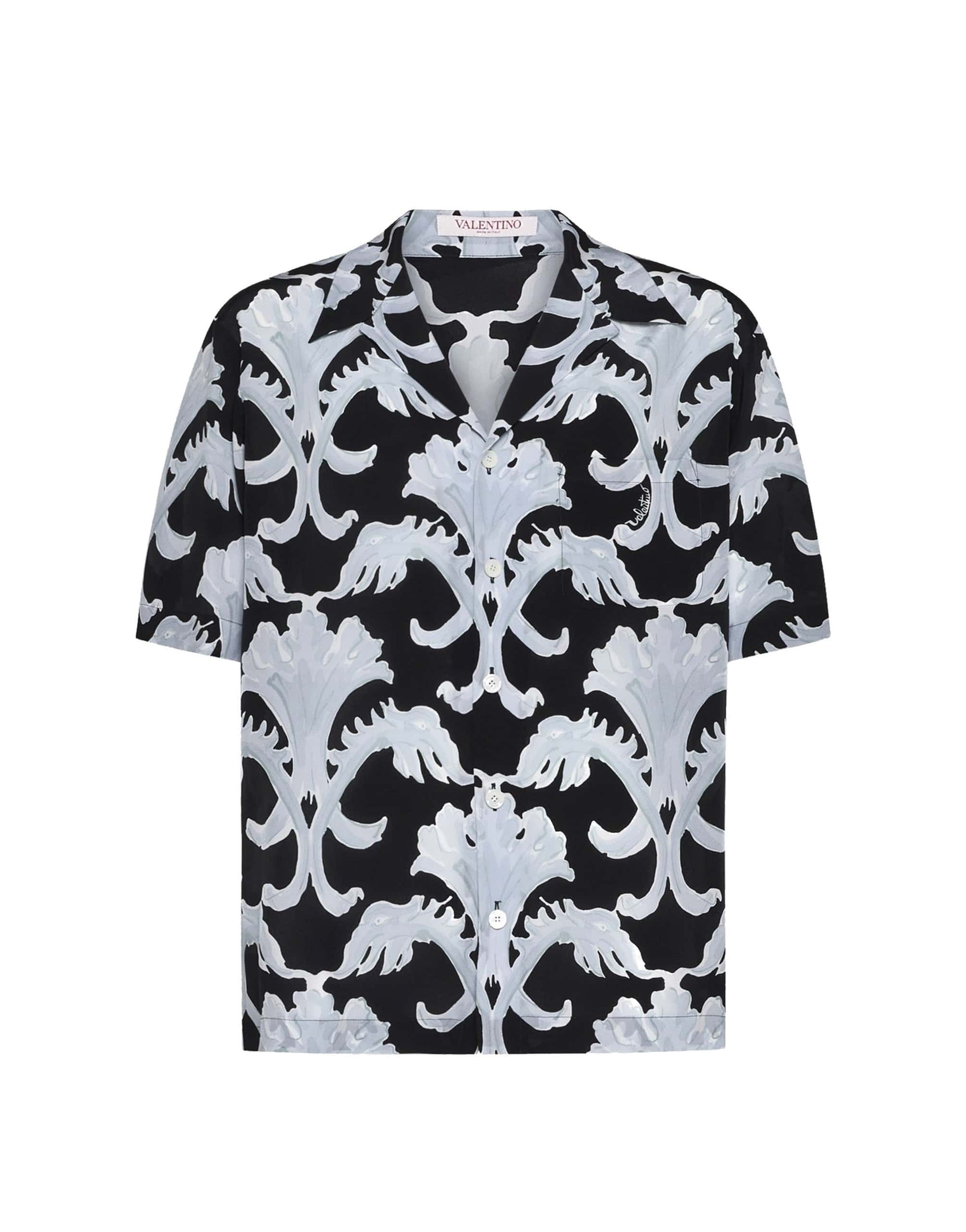 Valentino Garavani Metamorphos Wall Print Bowling Shirt