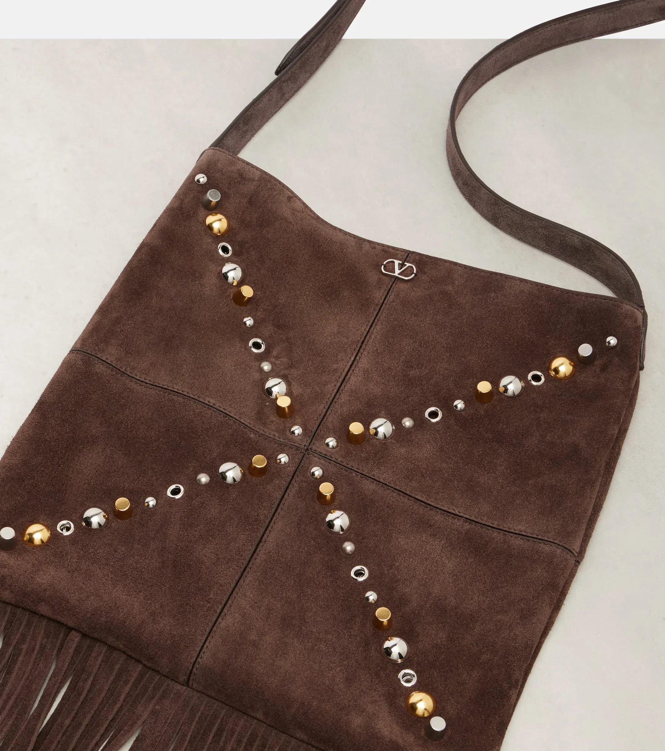 Valentino Garavani Nellcôte Embellished Shoulder Bag