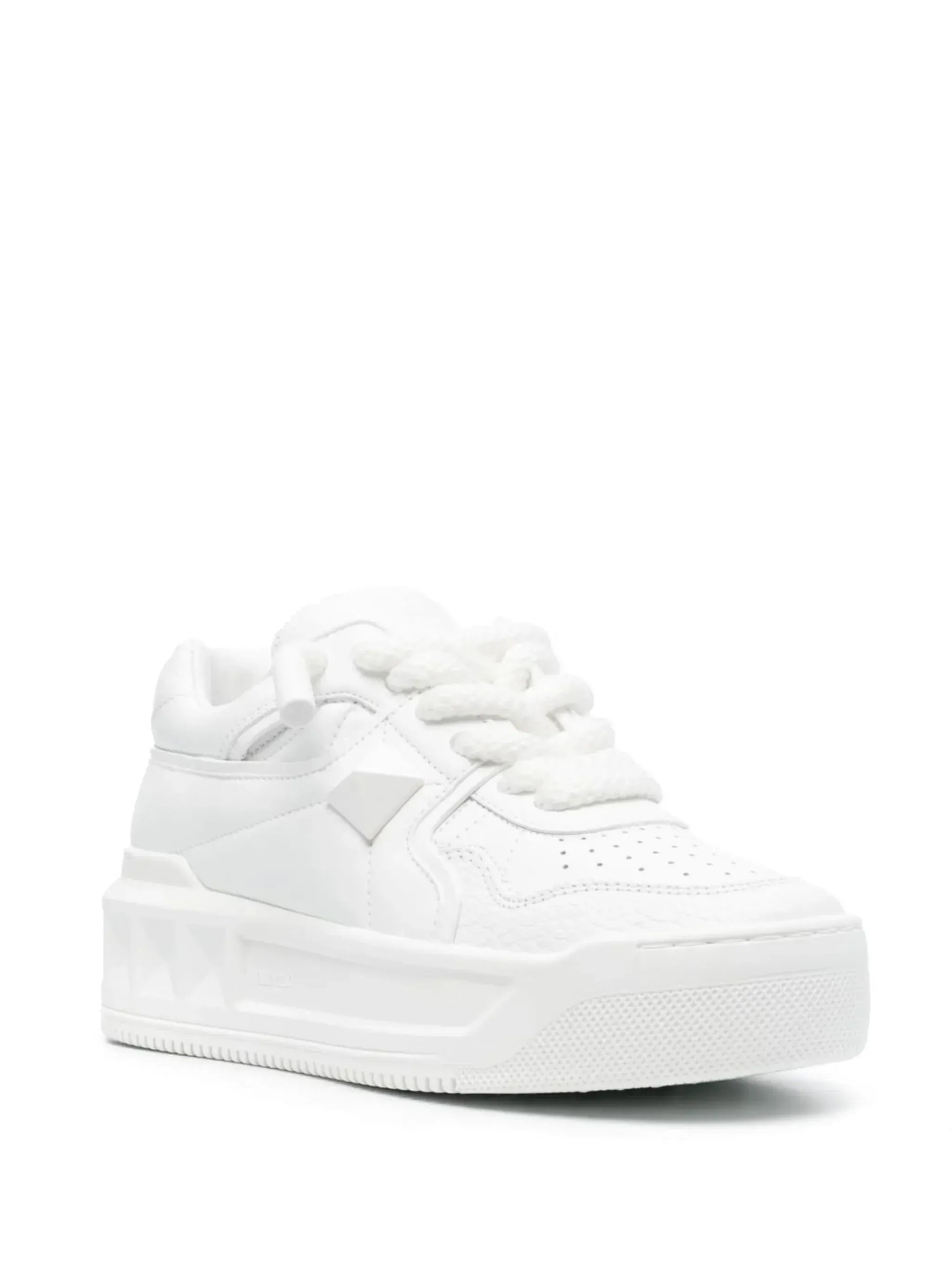 Valentino Garavani One Stud Xl Nappa Leather Low-Top Sneakers