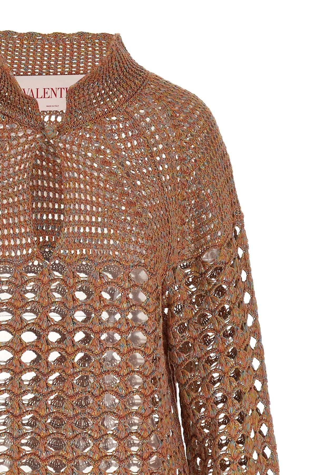 Valentino Garavani Valentino Garavani Openwork Linen Blend Sweater