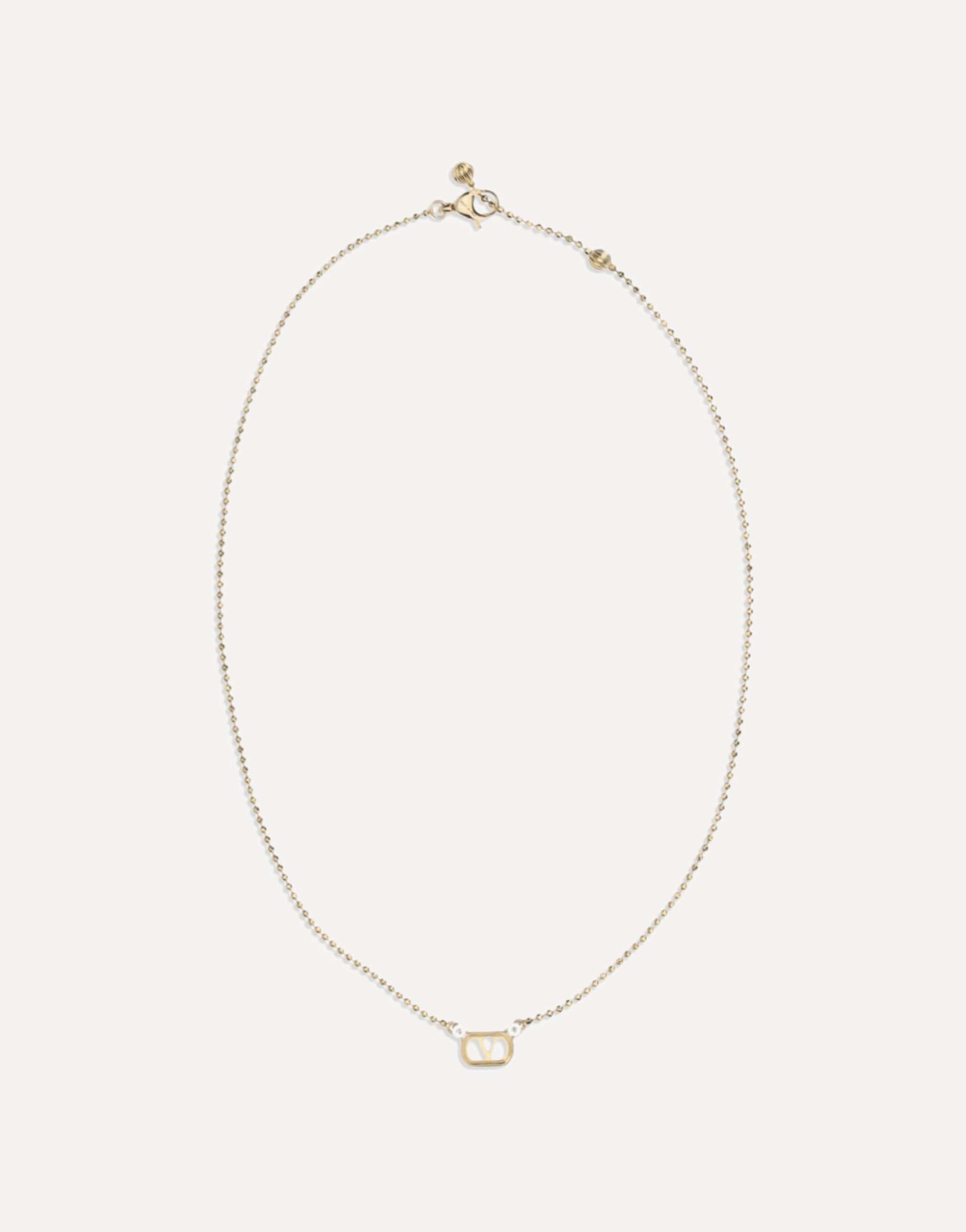 Valentino Garavani Valentino Garavani Ovalette Necklace With Swarovski Crystals