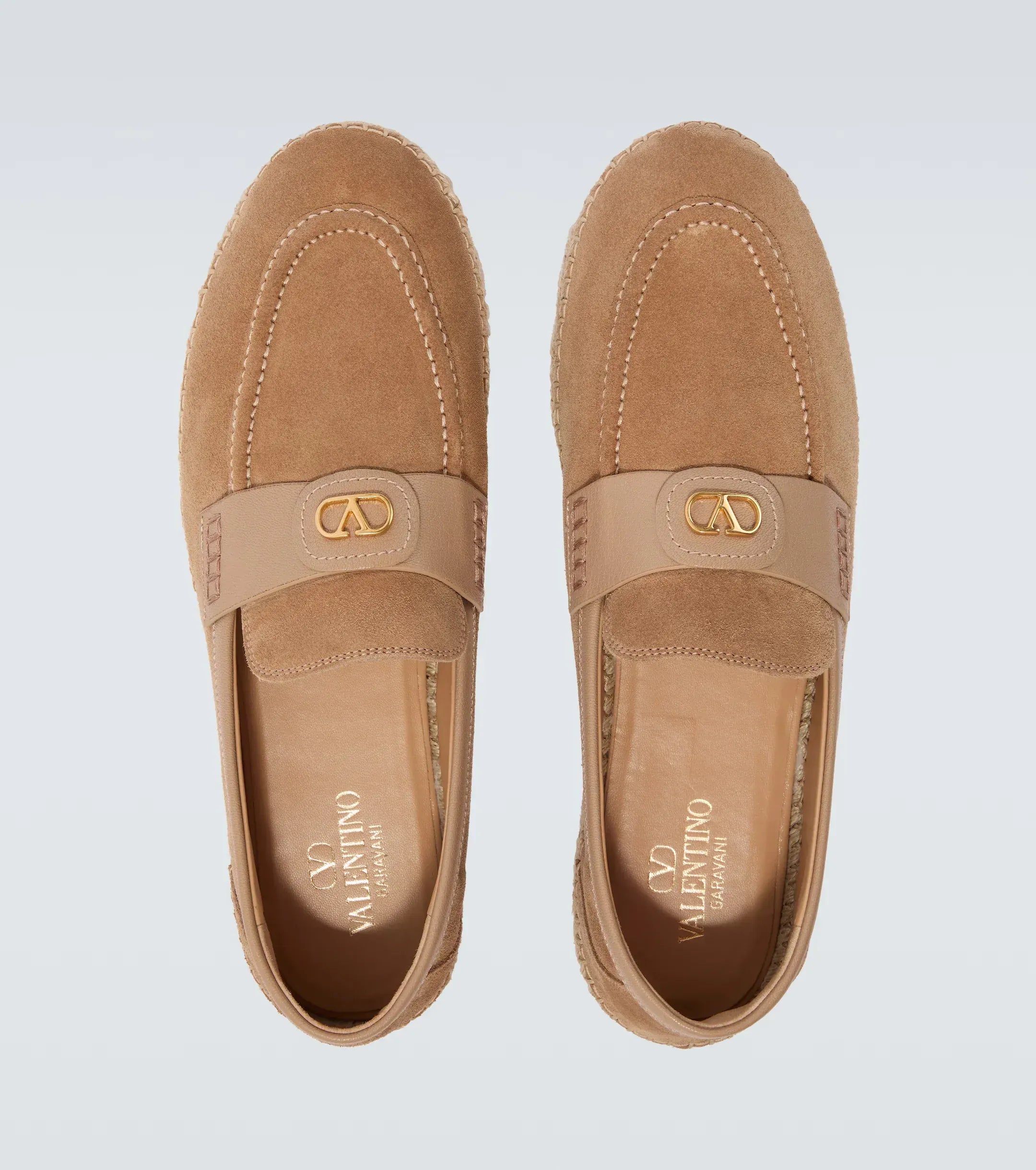 Valentino Garavani Palm Avenue VLogo Suede Espadrilles