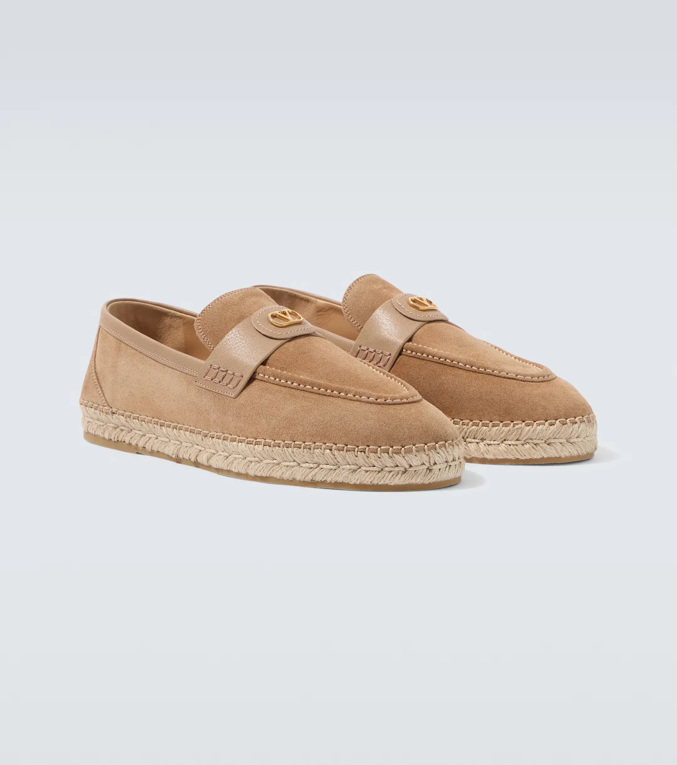 Valentino Garavani Palm Avenue VLogo Suede Espadrilles