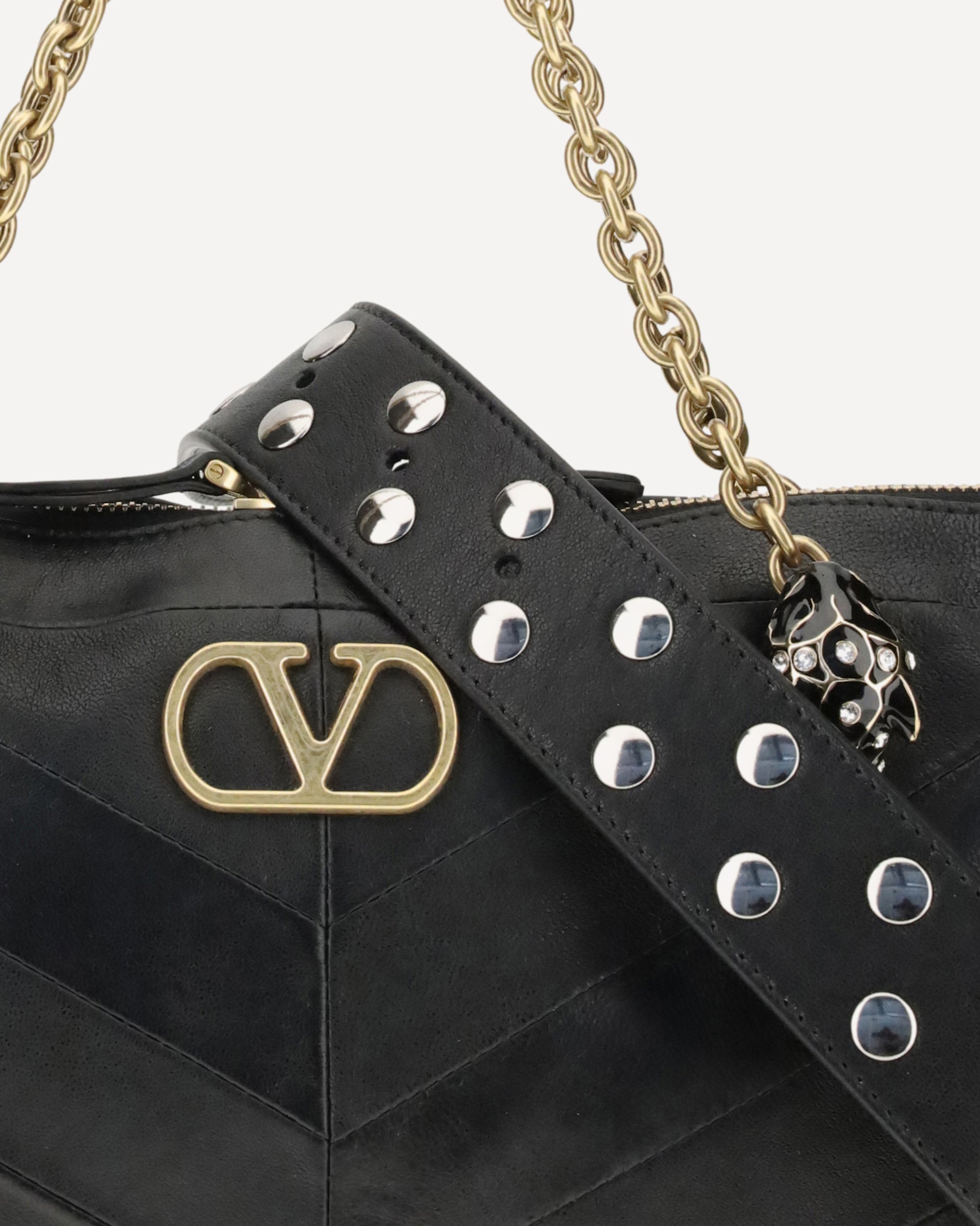 Valentino Garavani Panthea Chevron Shoulder Bag