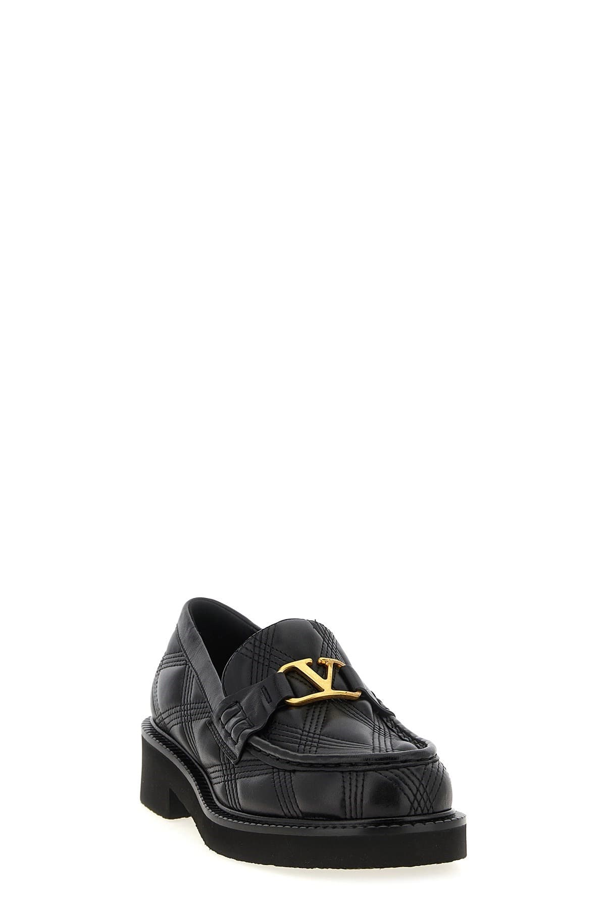 Valentino Garavani Quiltie Leather Loafers - alternate view
