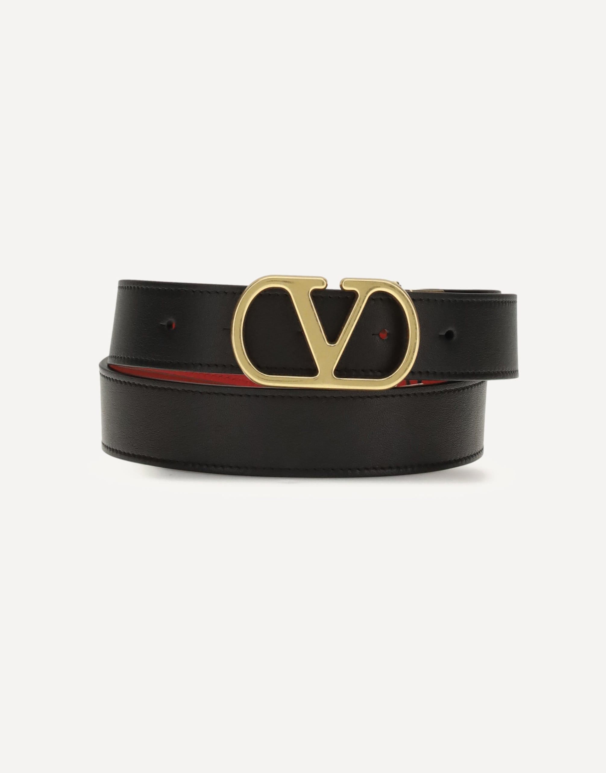 Valentino Garavani Reversible Leather Belt Vlogo Signature