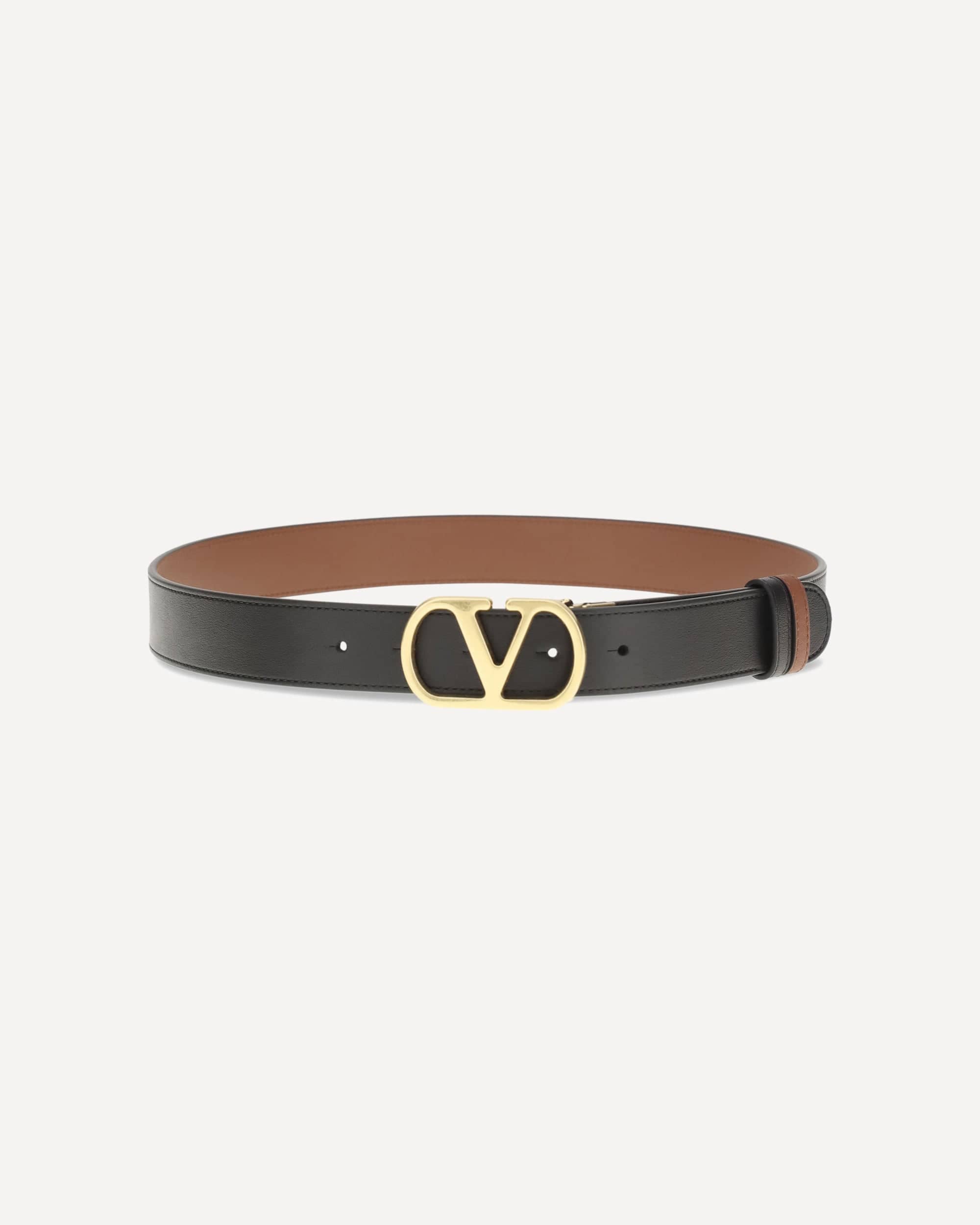 Valentino Garavani Reversible Leather Belt Vlogo Signature - alternate view
