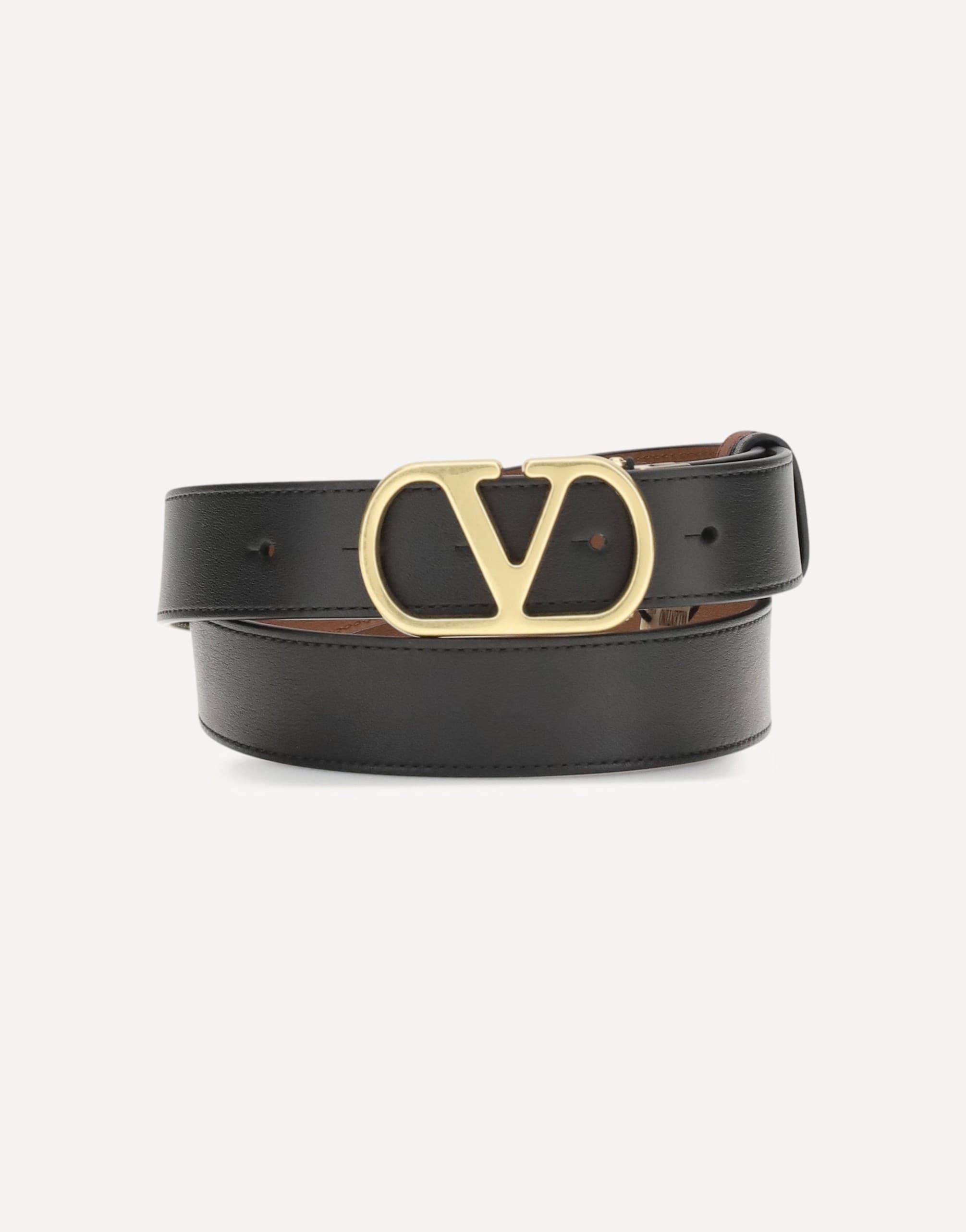 Valentino Garavani Reversible Leather Belt Vlogo Signature