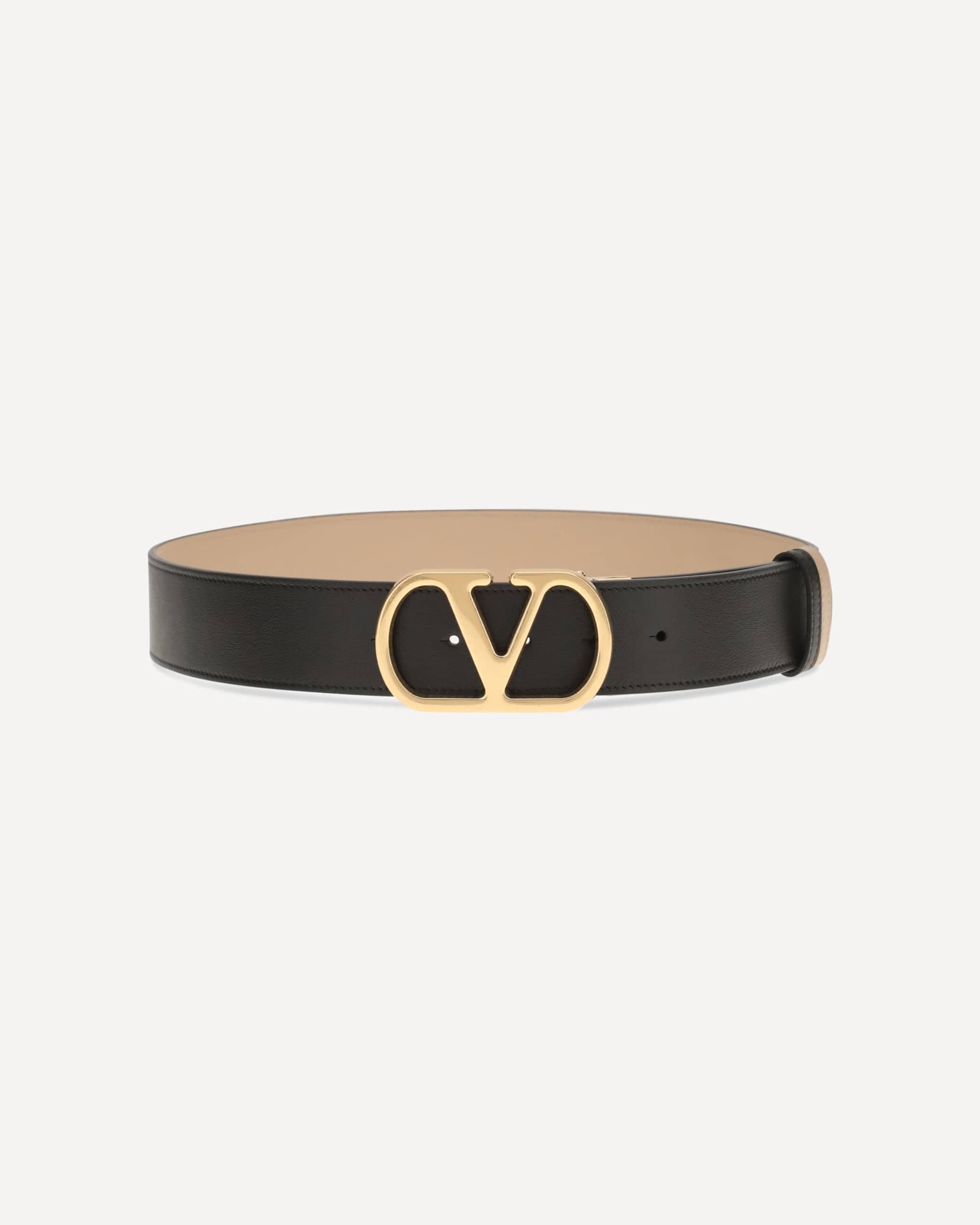 Valentino Garavani Reversible Polished Leather Belt - alternate view