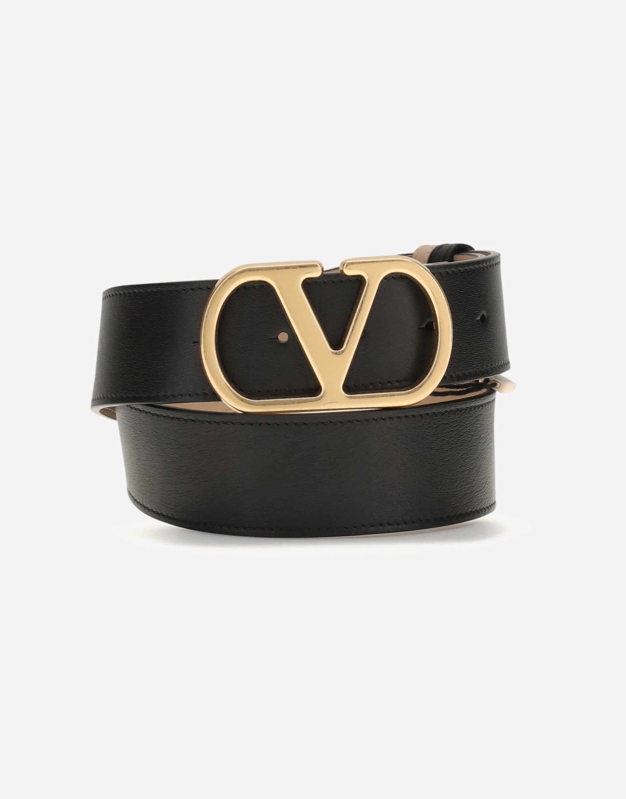 Valentino Garavani Reversible Polished Leather Belt