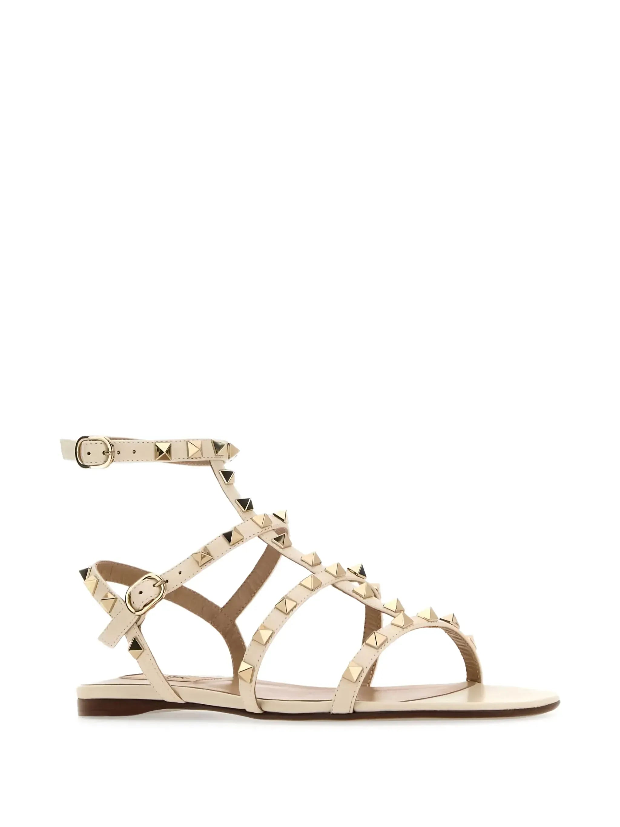 Valentino Garavani Rockstud Ankle Lap Strap Sandalen