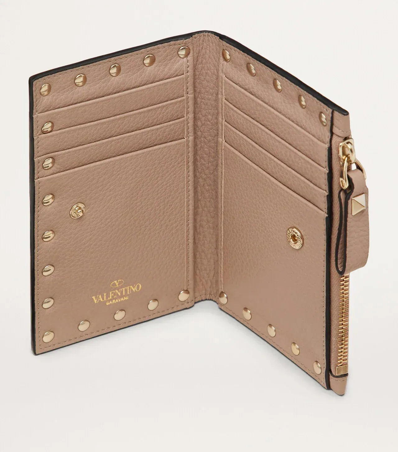 Valentino Garavani Rockstud Coin and Card Wallet