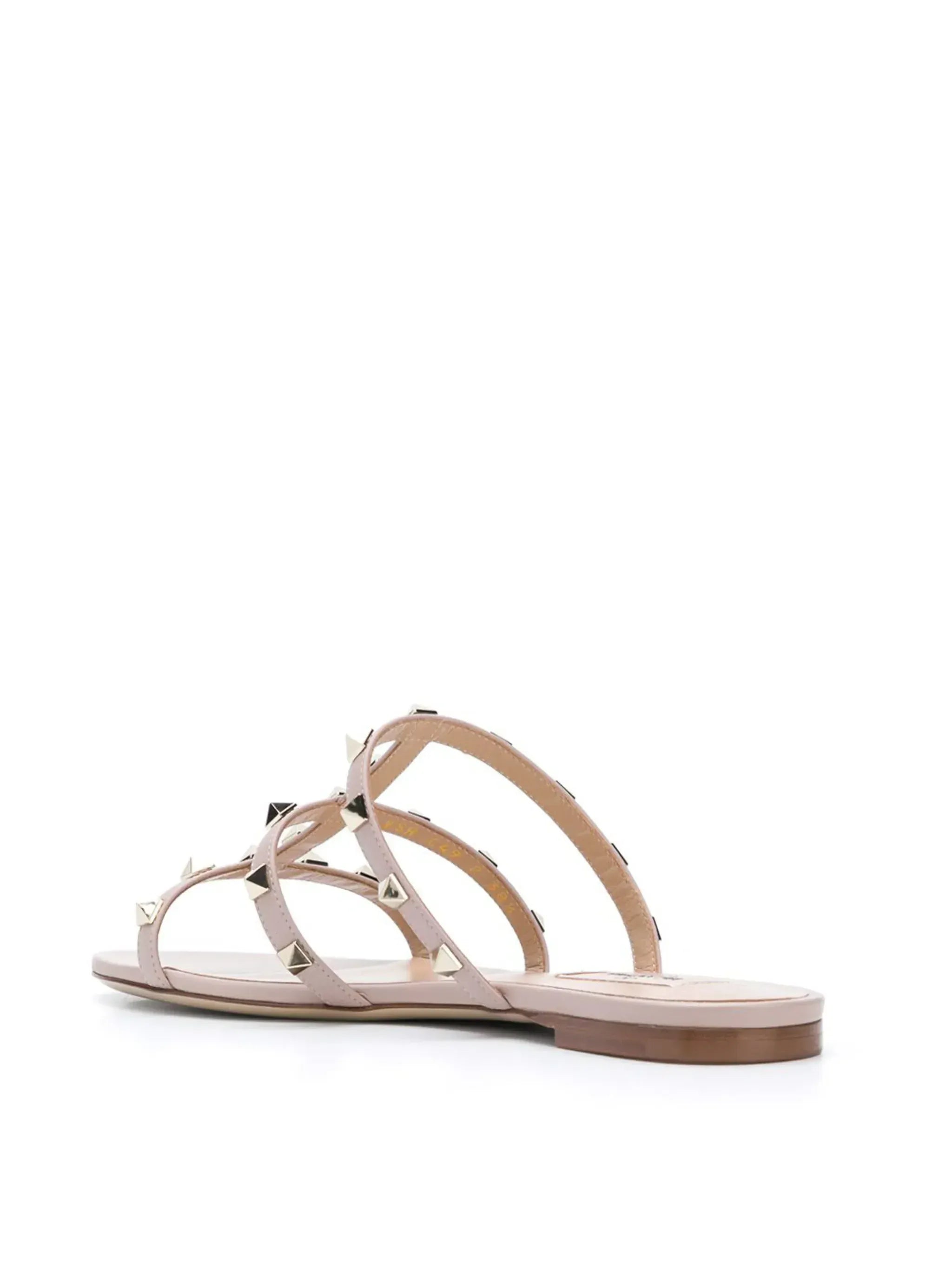 Valentino Garavani Rockstud Flat Leather Sandals