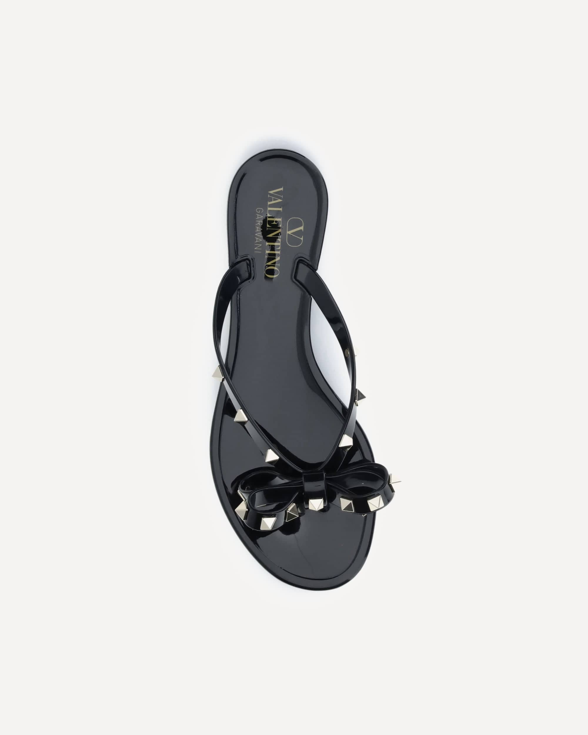 Valentino Garavani Rockstud Flip-Flop Sandals In Pvc
