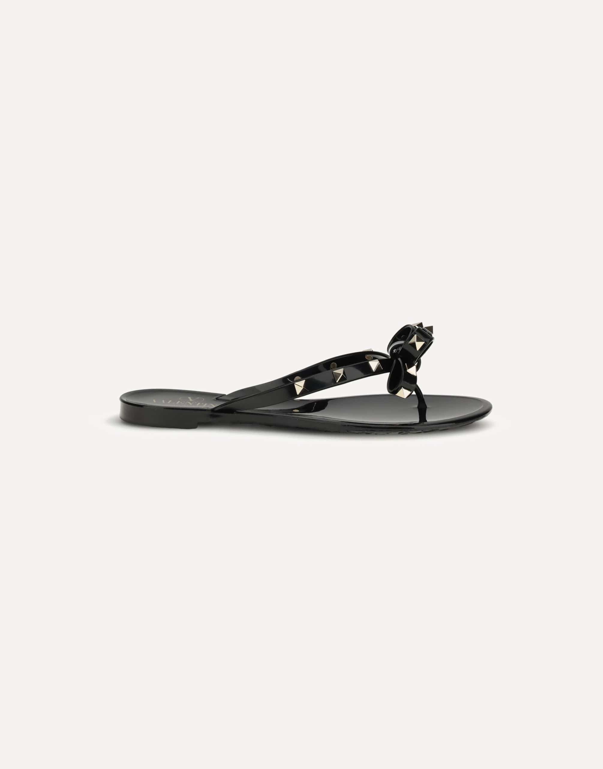 Valentino Garavani Rockstud Flip-Flop Sandals In Pvc